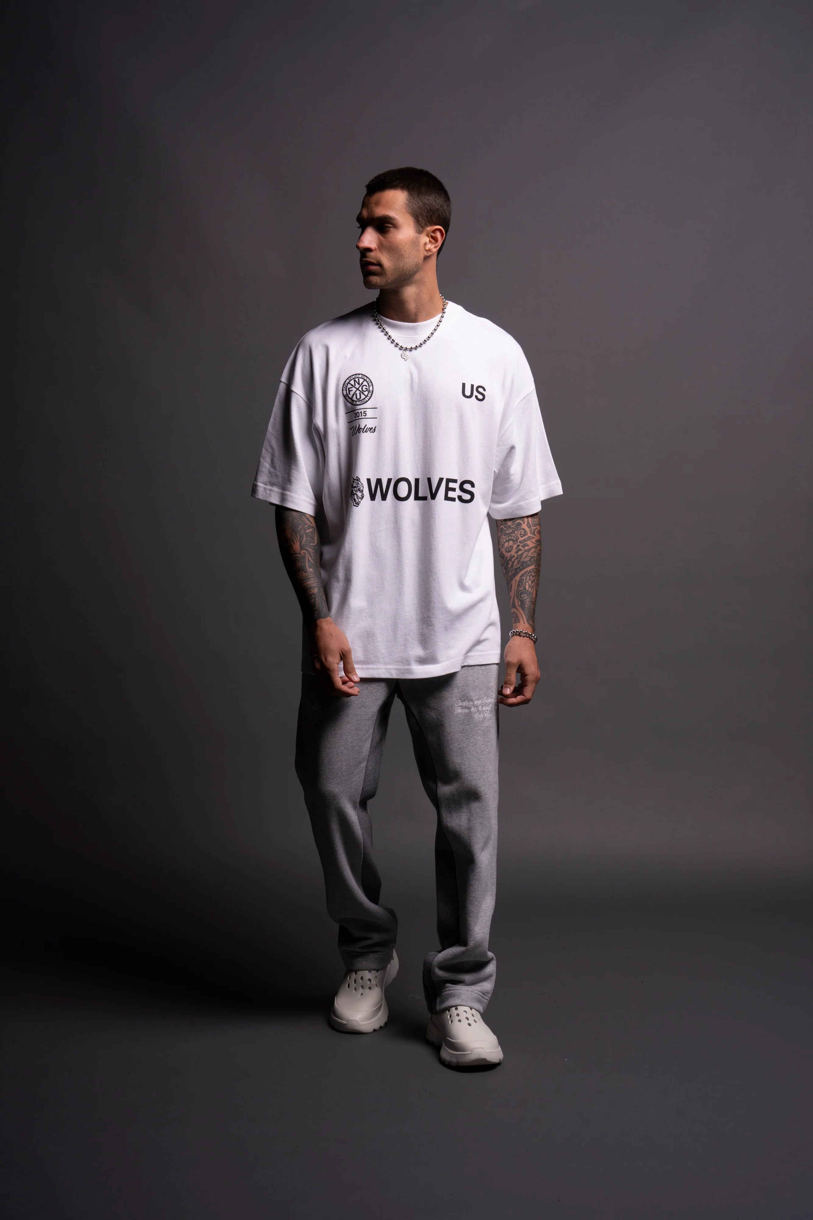 Stay True "Premium" Oversized Tee in White - Image 4