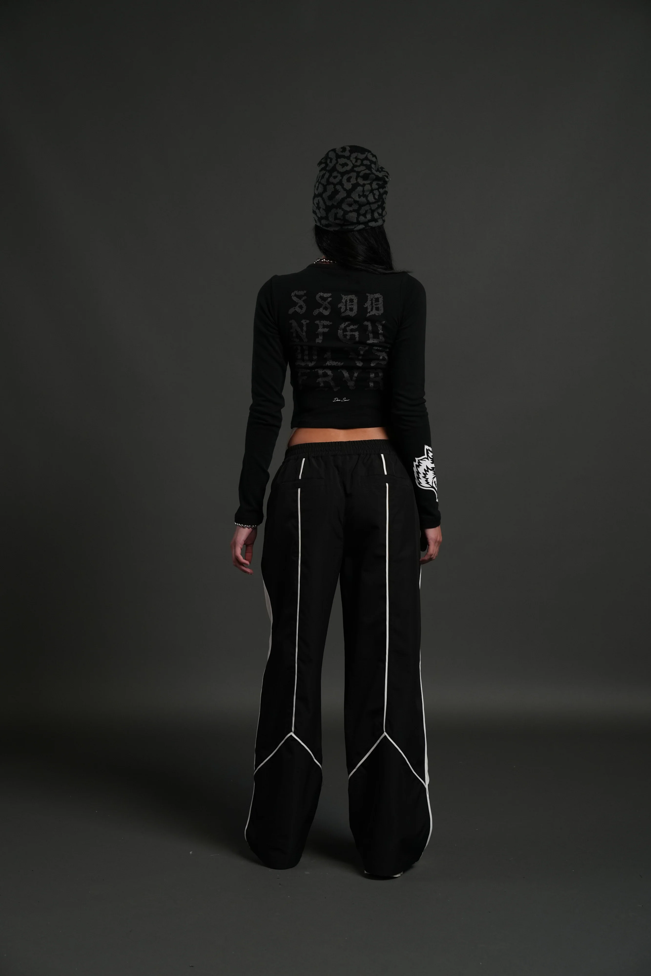 Stone Code L/S "Baby" Tee in Black - Image 5