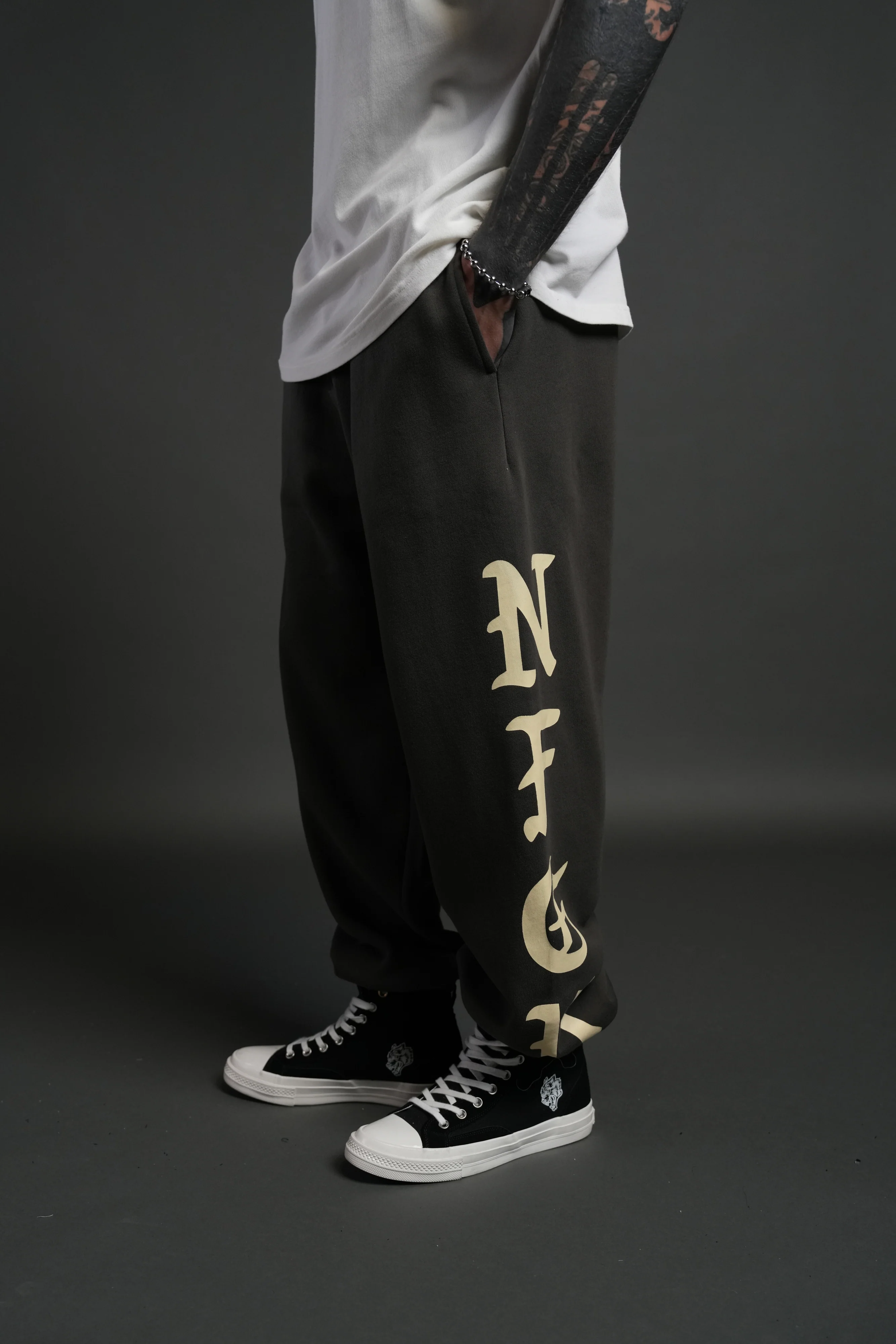 Stone Code Lightweight Lounger Sweat Pants in Wolf Gray - Image 4