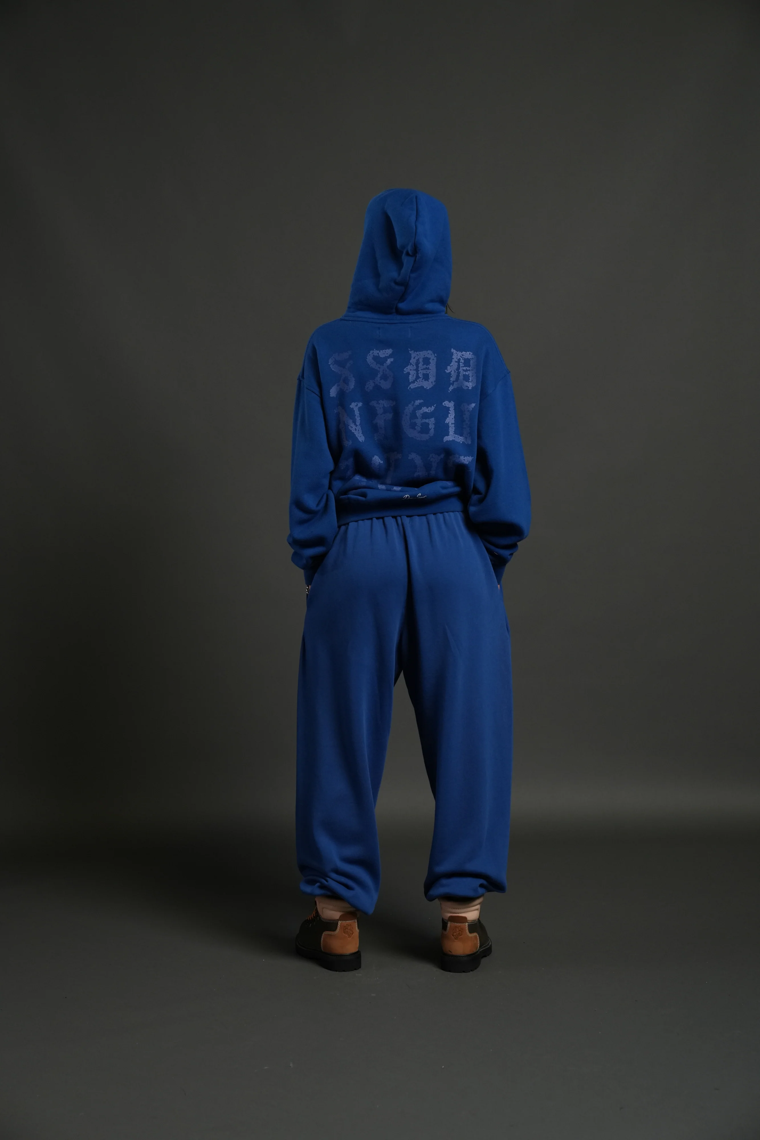 Stone Code Premium "Pierce" Hoodie in Cobalt Blue - Image 4