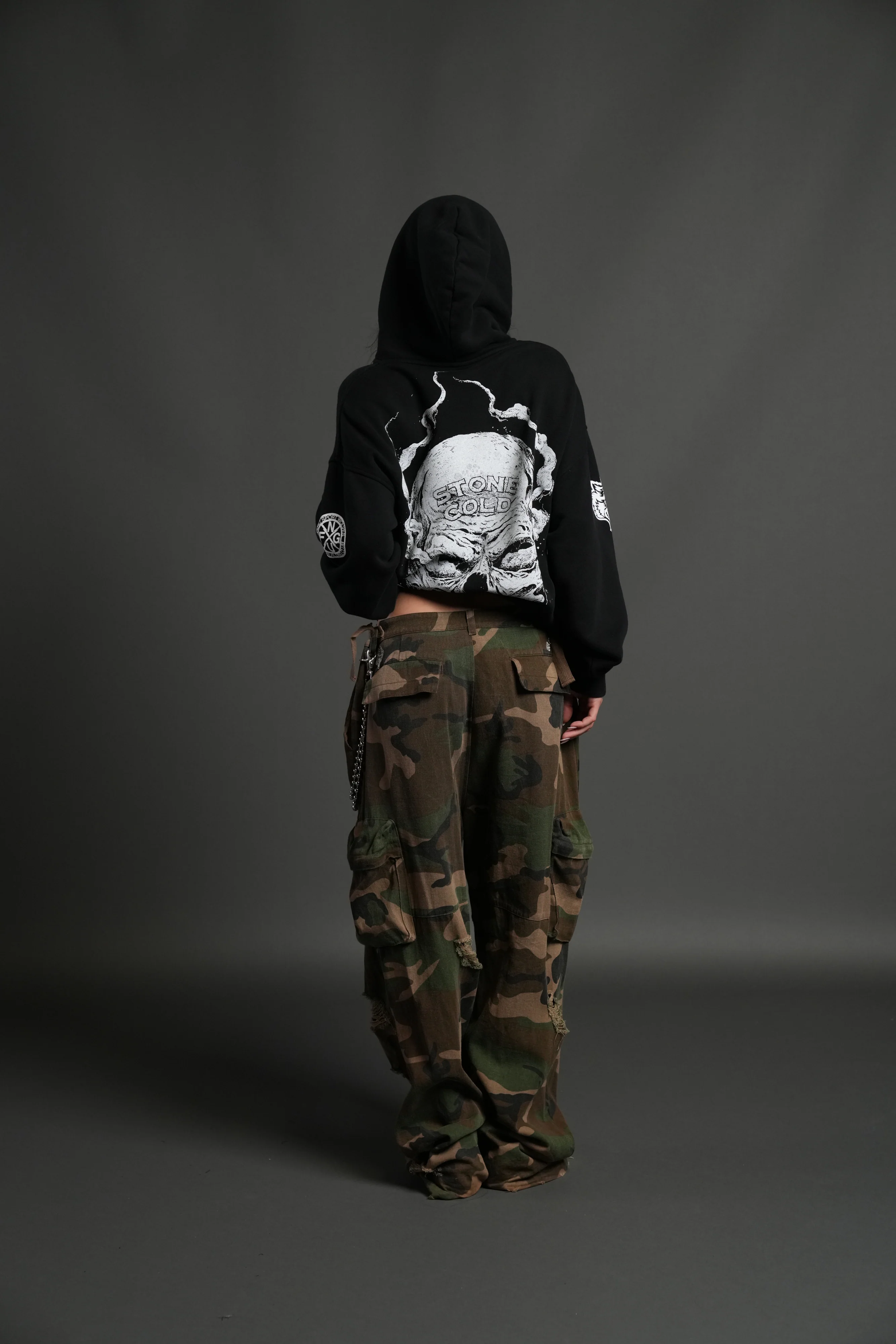 Stone Cold Riddick "Pierce" Hoodie in Black - Image 10