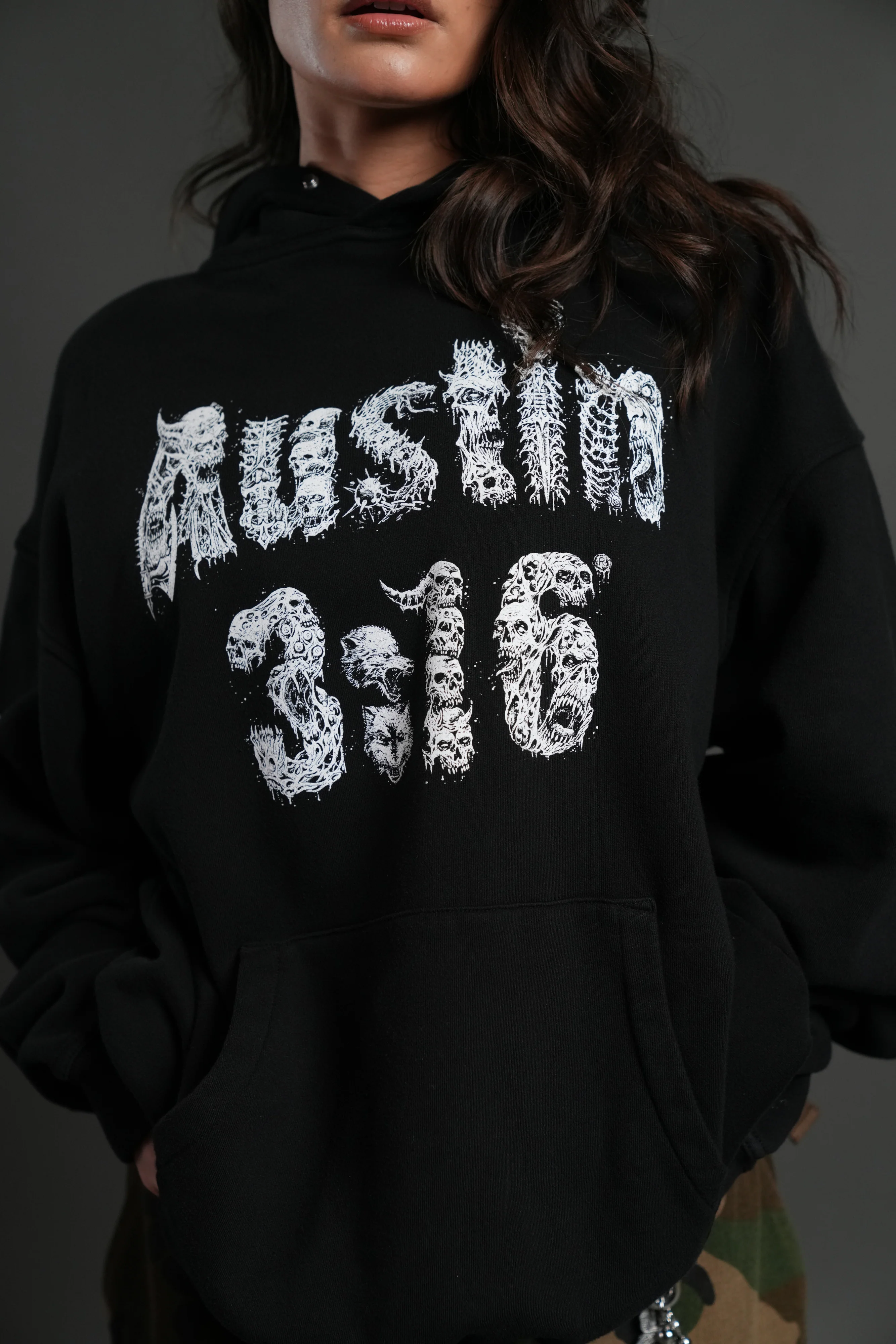 Stone Cold Riddick "Pierce" Hoodie in Black - Image 18
