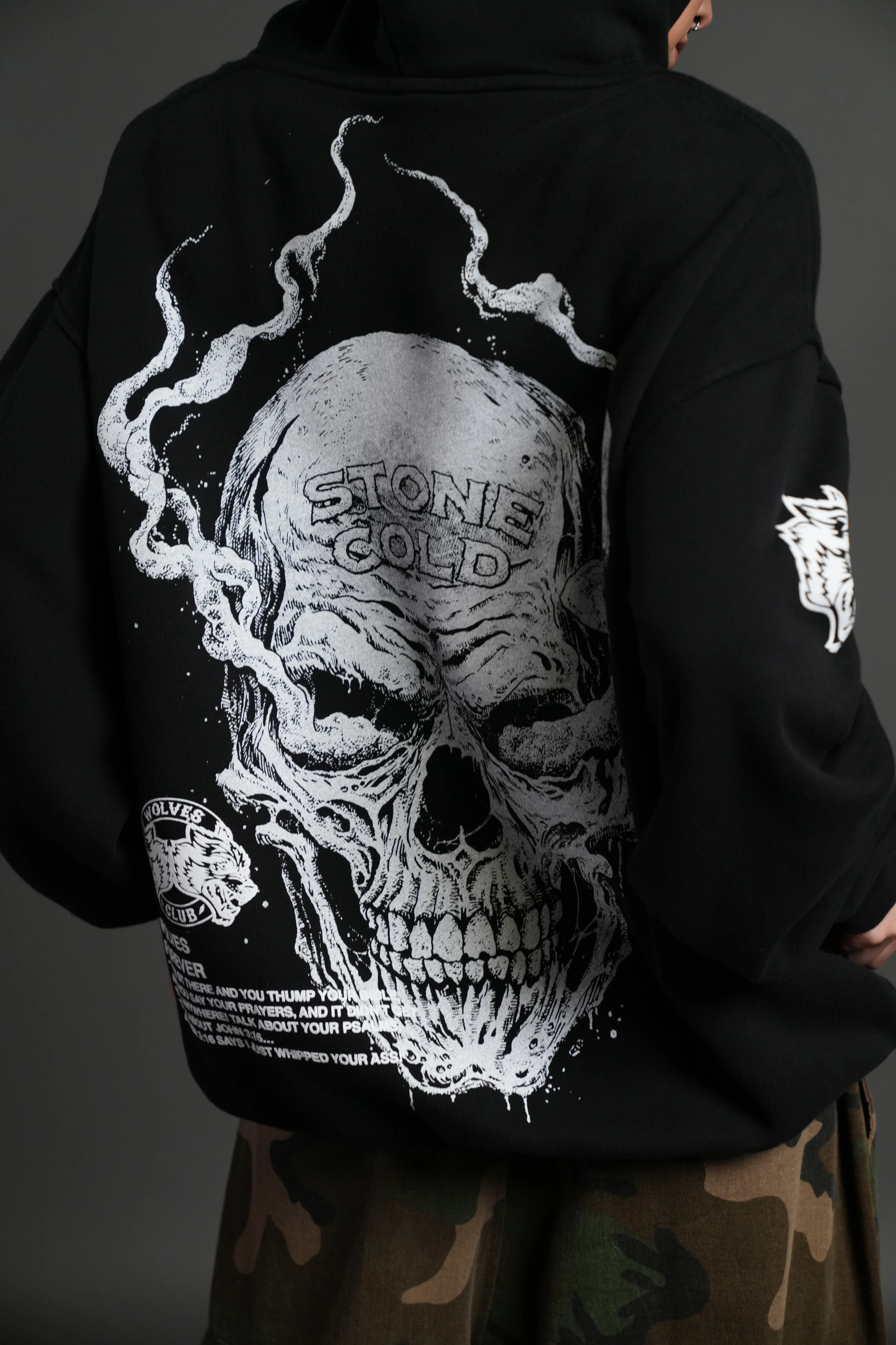 Stone Cold Riddick "Pierce" Hoodie in Black - Image 19