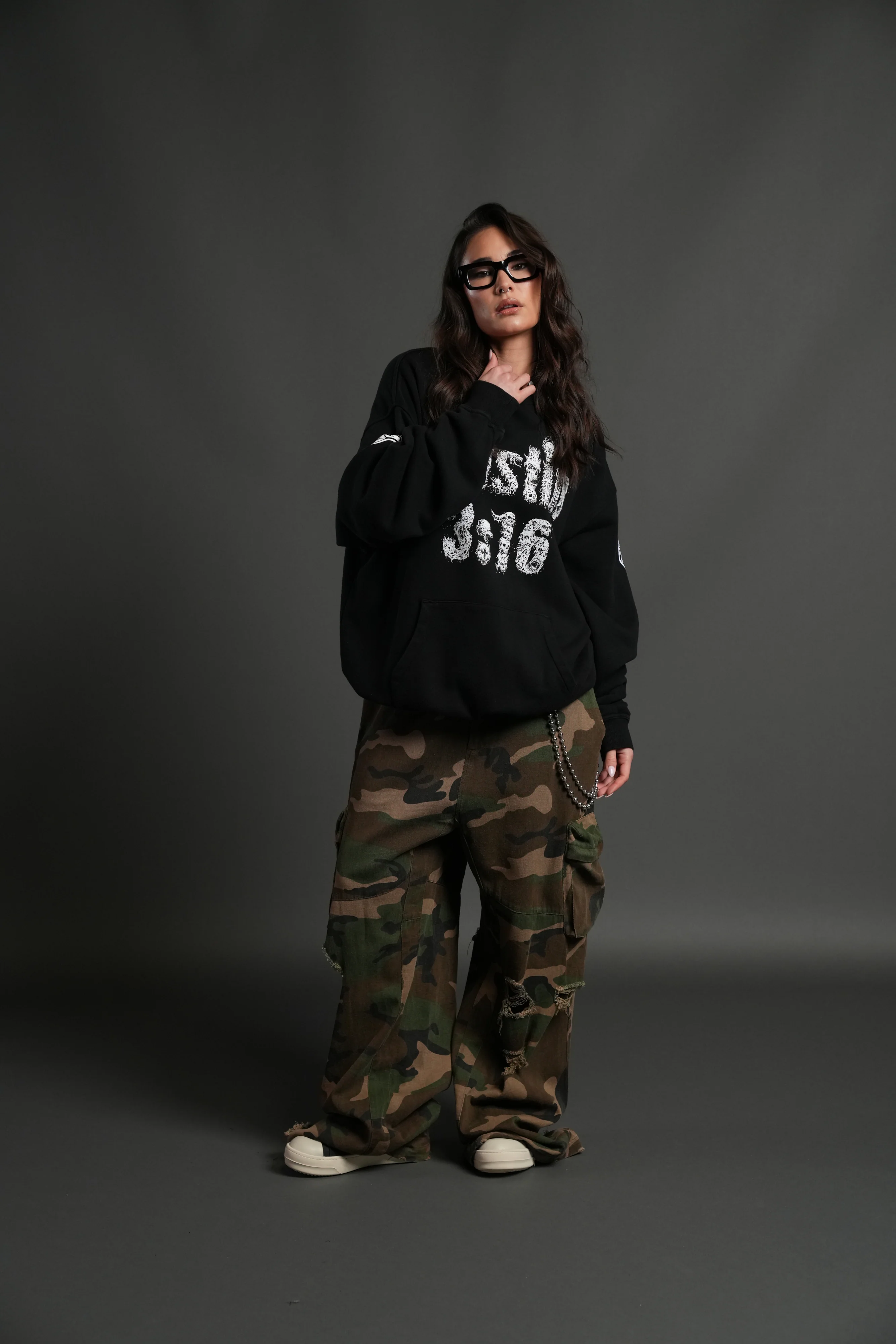 Stone Cold Riddick "Pierce" Hoodie in Black - Image 9