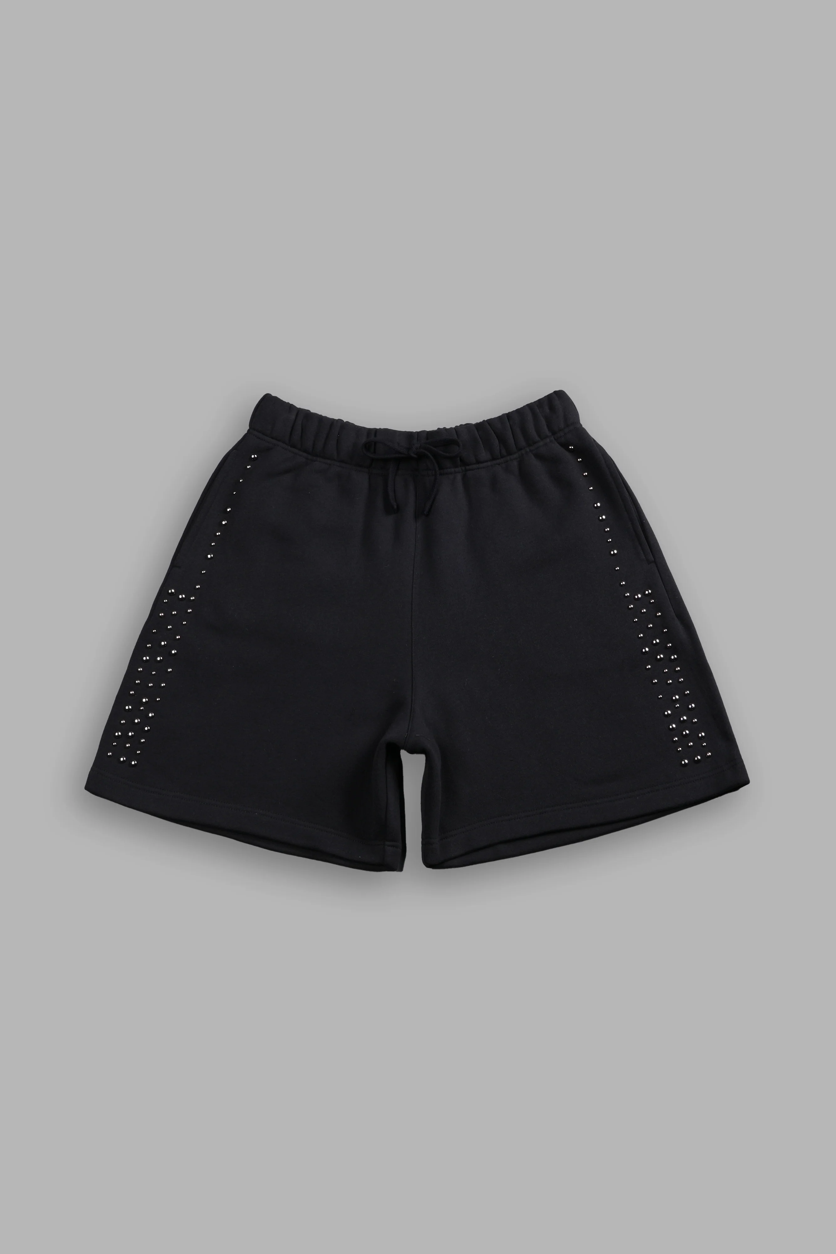 Stud Wolf Post Lounge Sweat Shorts in Black