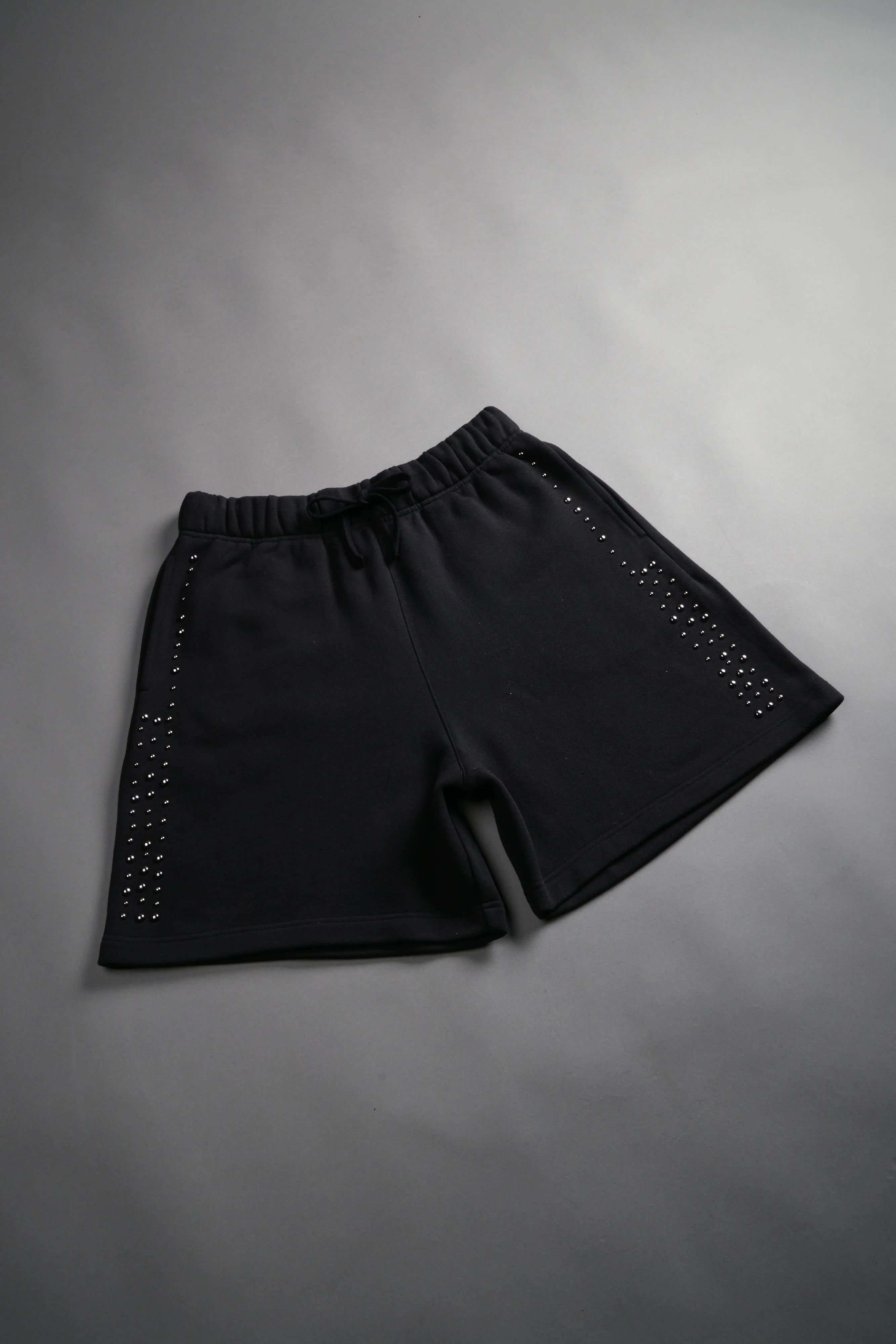 Stud Wolf Post Lounge Sweat Shorts in Black - Image 6