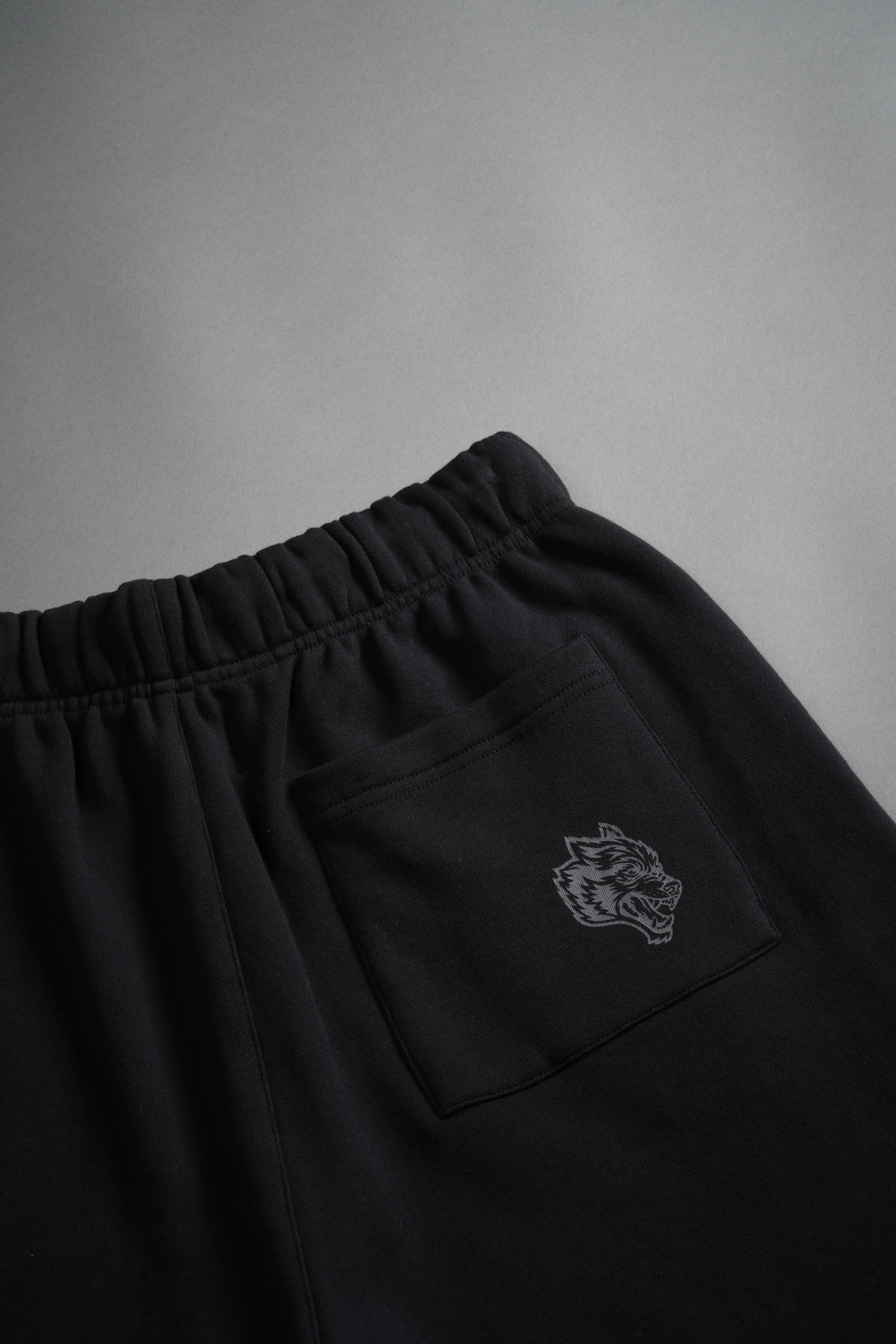 Stud Wolf Post Lounge Sweat Shorts in Black - Image 8