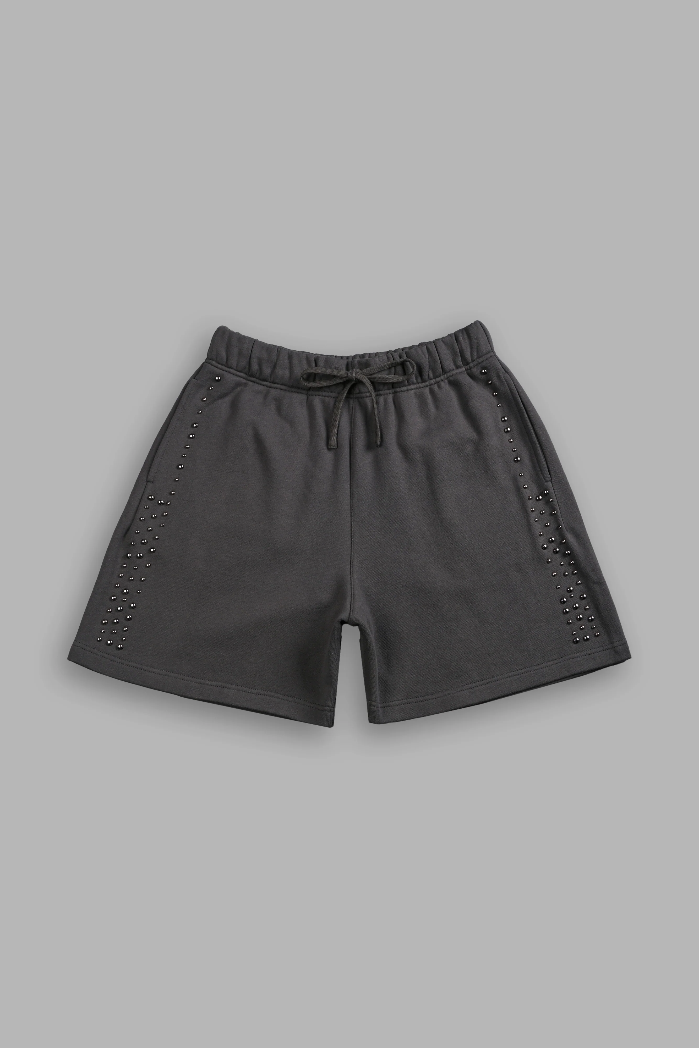 Stud Wolf Post Lounge Sweat Shorts in Wolf Gray