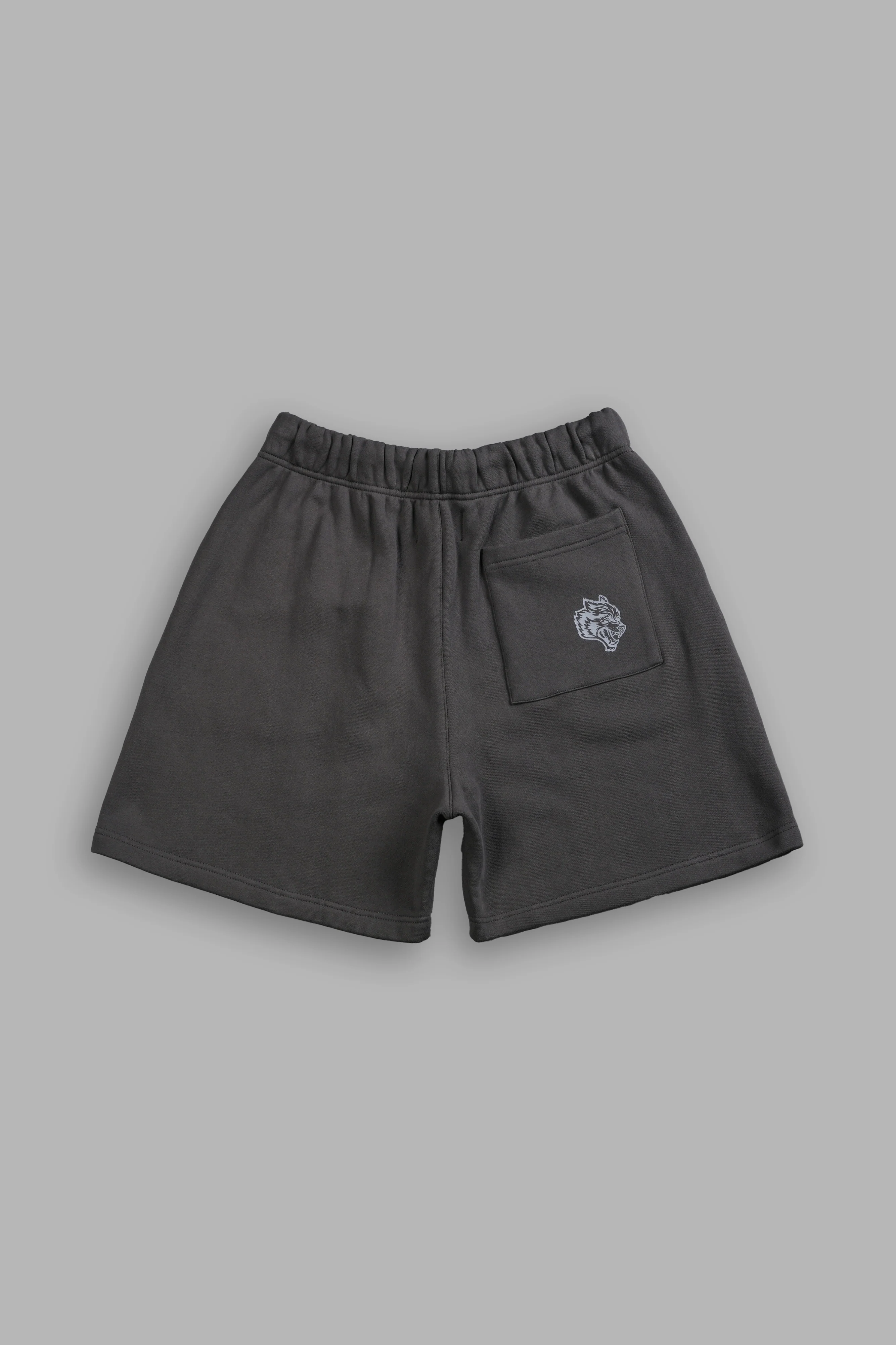 Stud Wolf Post Lounge Sweat Shorts in Wolf Gray - Image 3