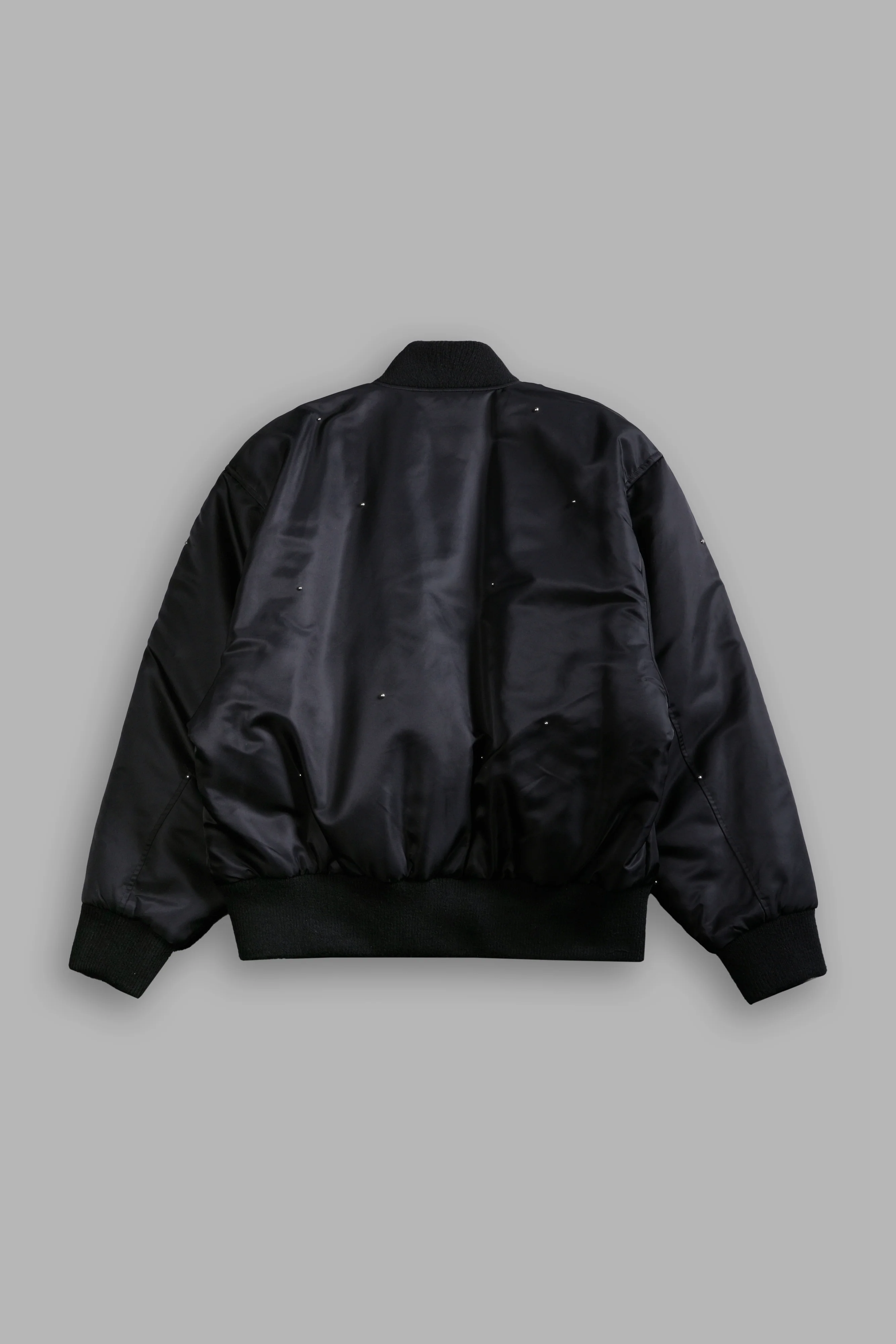 Studded Darc Sport Wolves Remy Bomber Jacket in Black - Image 3