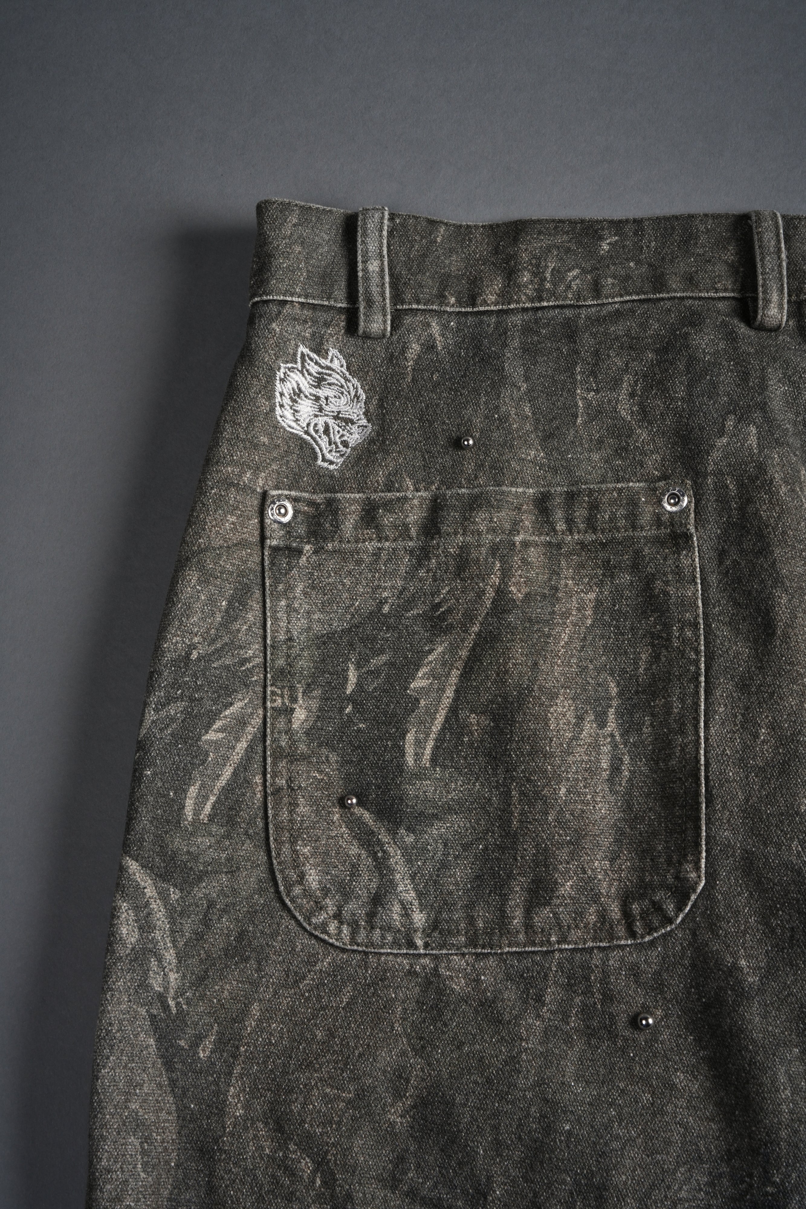 Studded Wolves Chopper Hoffa V2 Pants in Vintage Norse Camo - Image 12