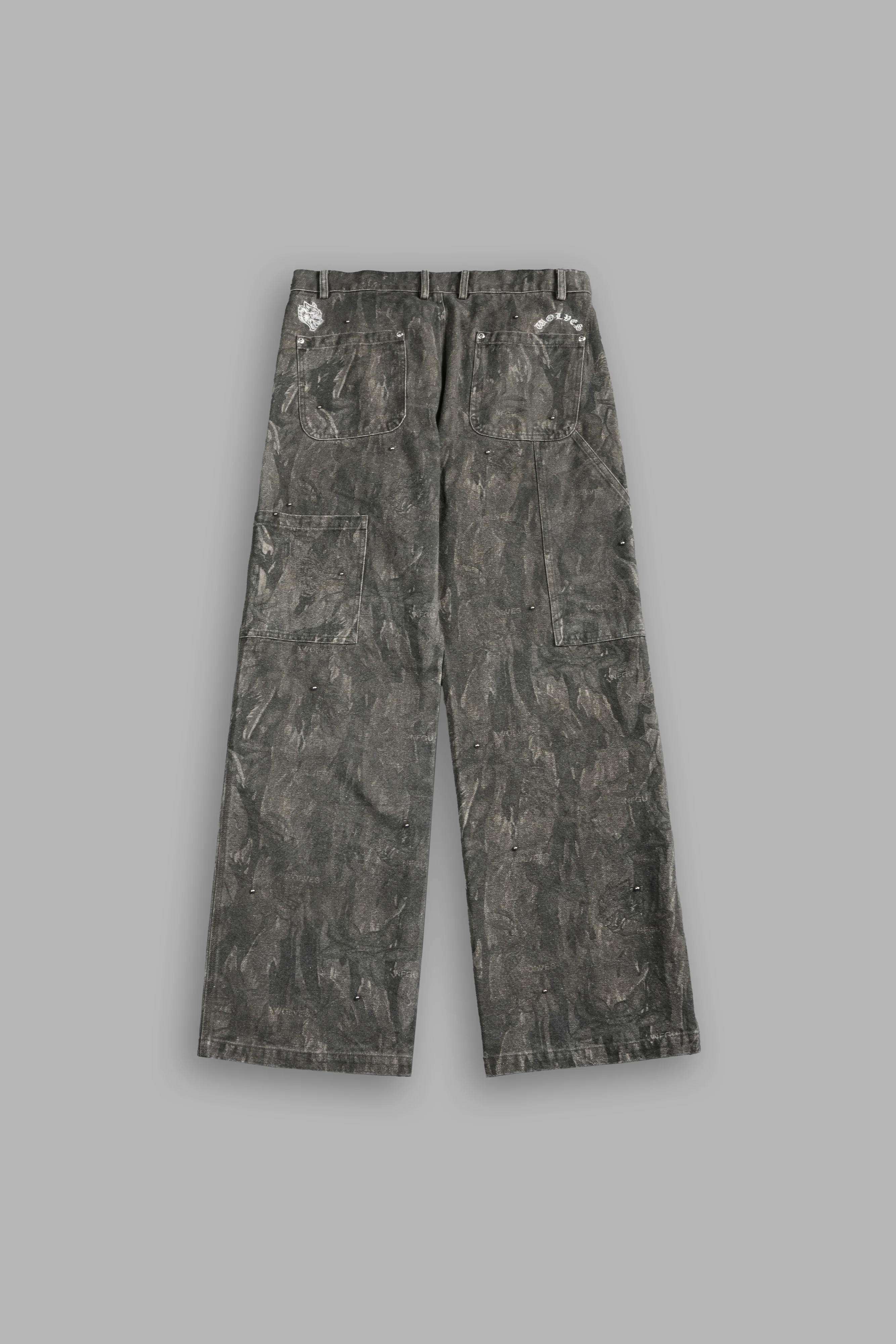Studded Wolves Chopper Hoffa V2 Pants in Vintage Norse Camo - Image 3