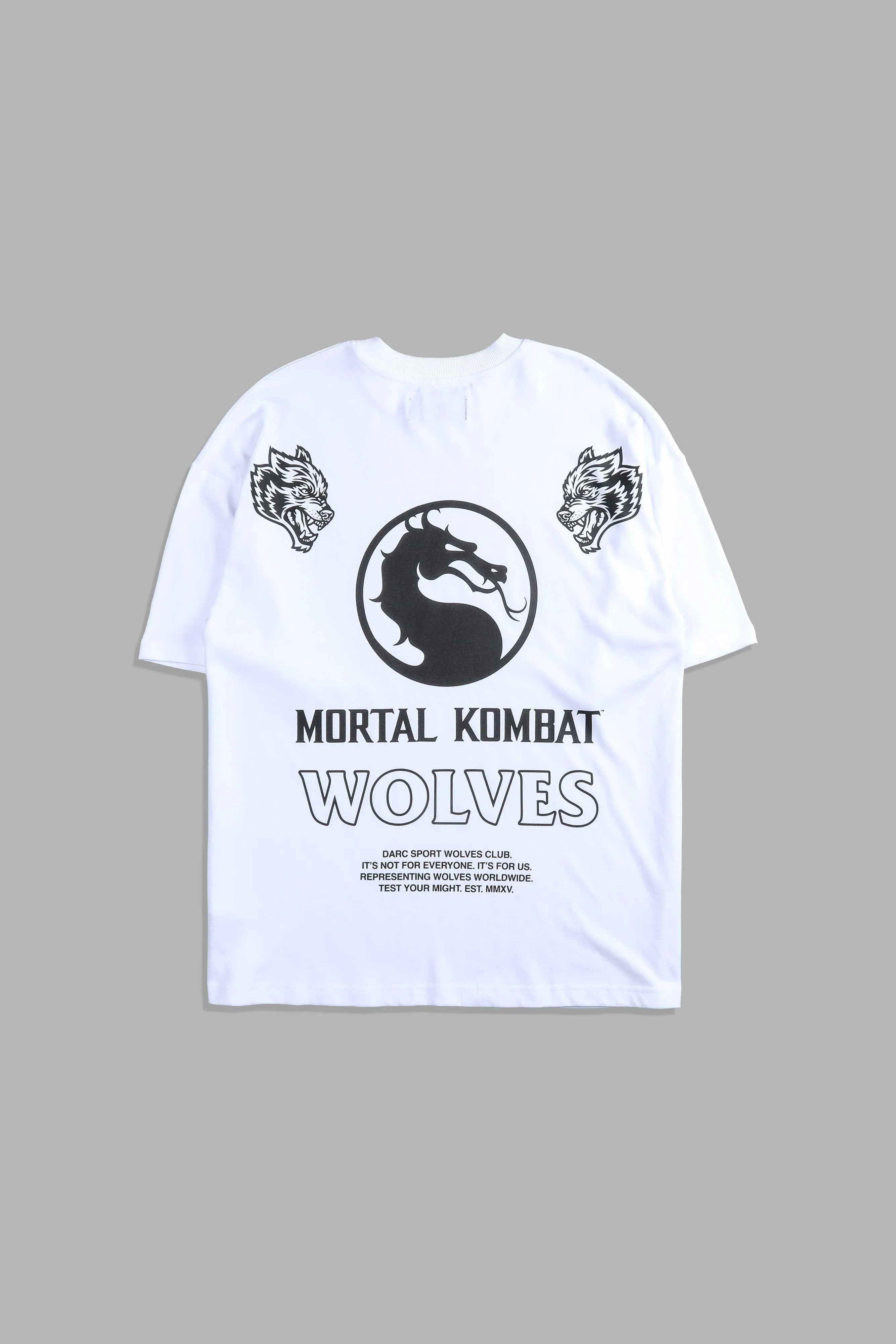 Test Your Might Premium Oversized Tee in White