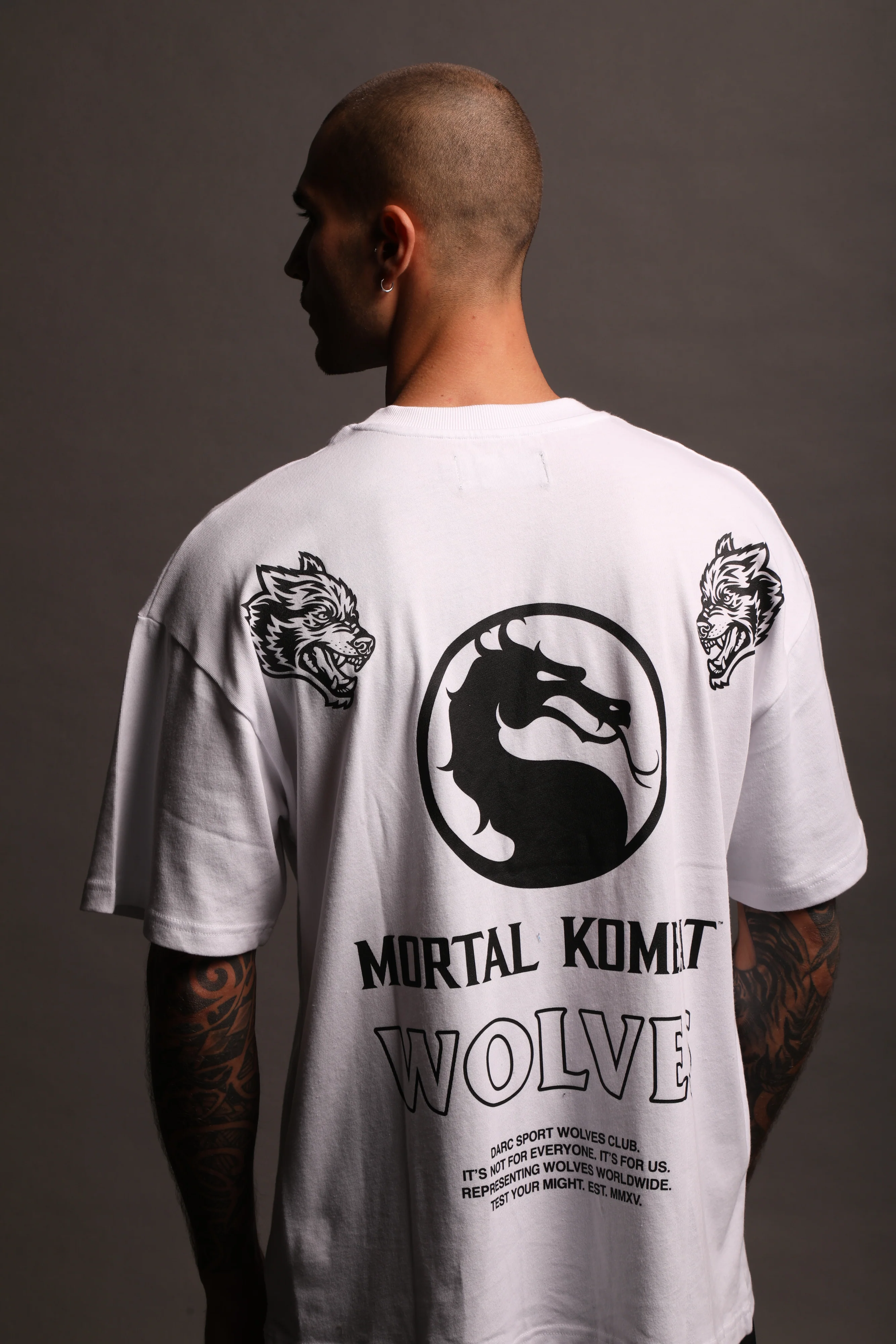 Test Your Might Premium Oversized Tee in White - Image 3