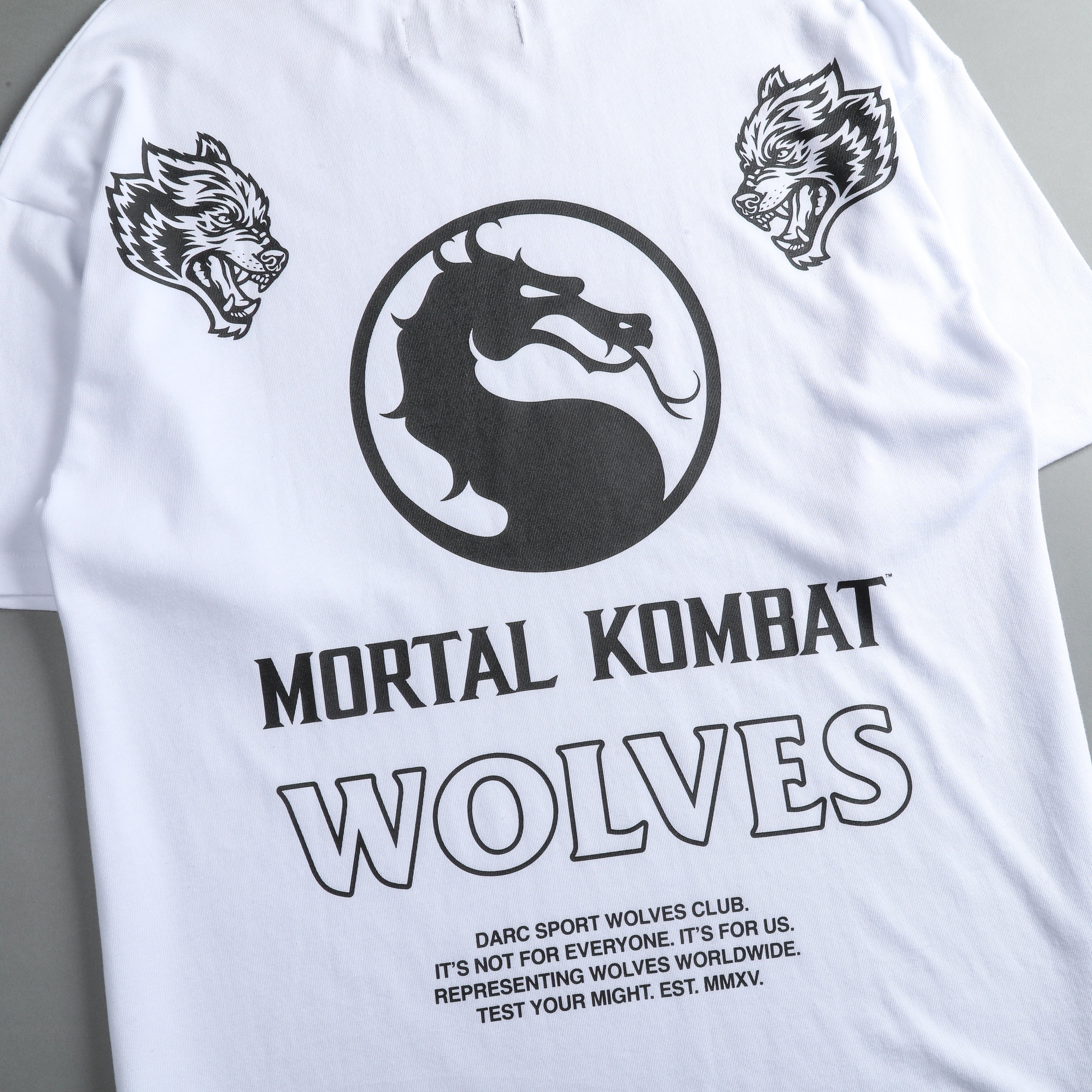 Test Your Might Premium Oversized Tee in White - Image 6