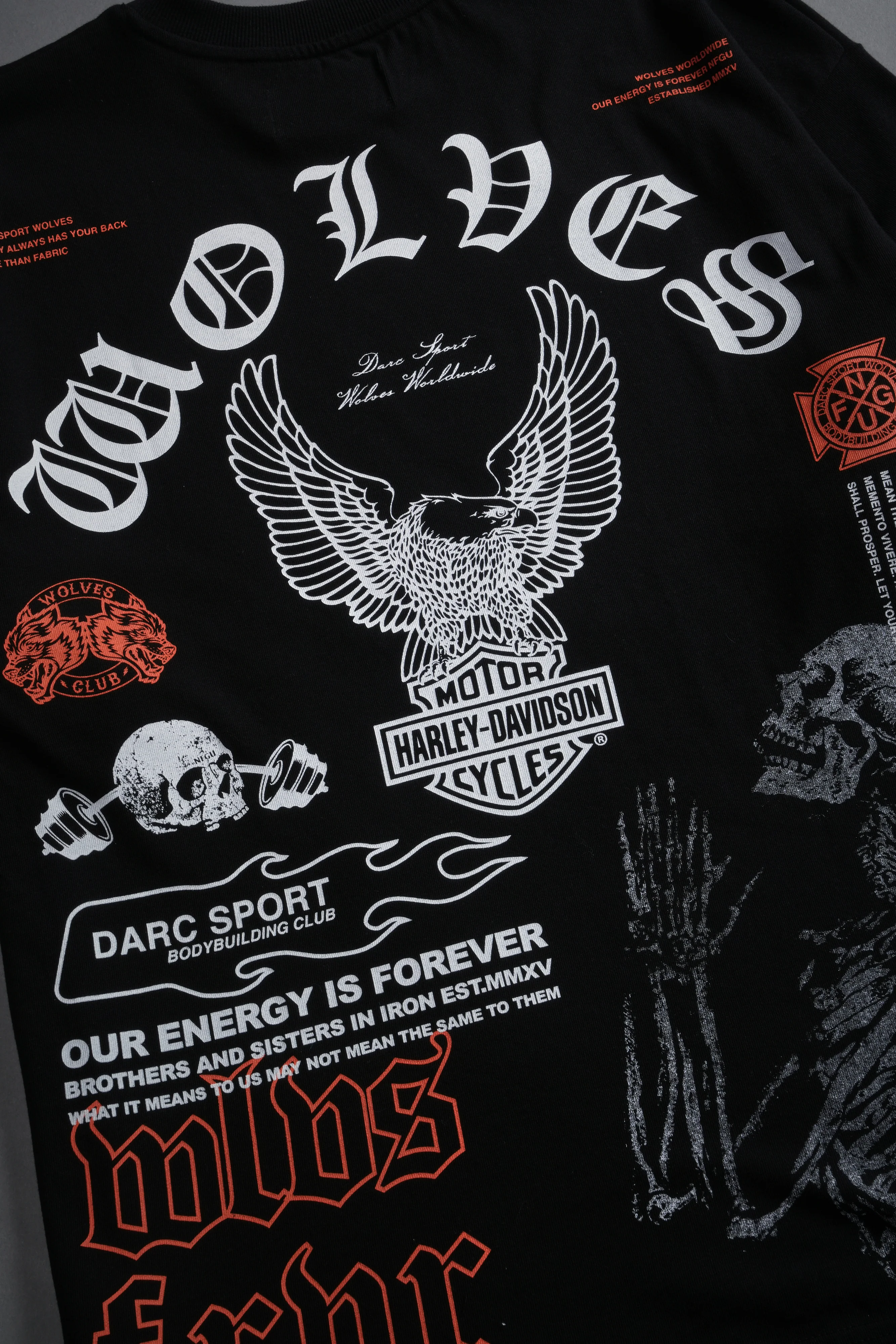 The Eagle & The Wolf "Premium" Oversized Tee in Black - Image 10