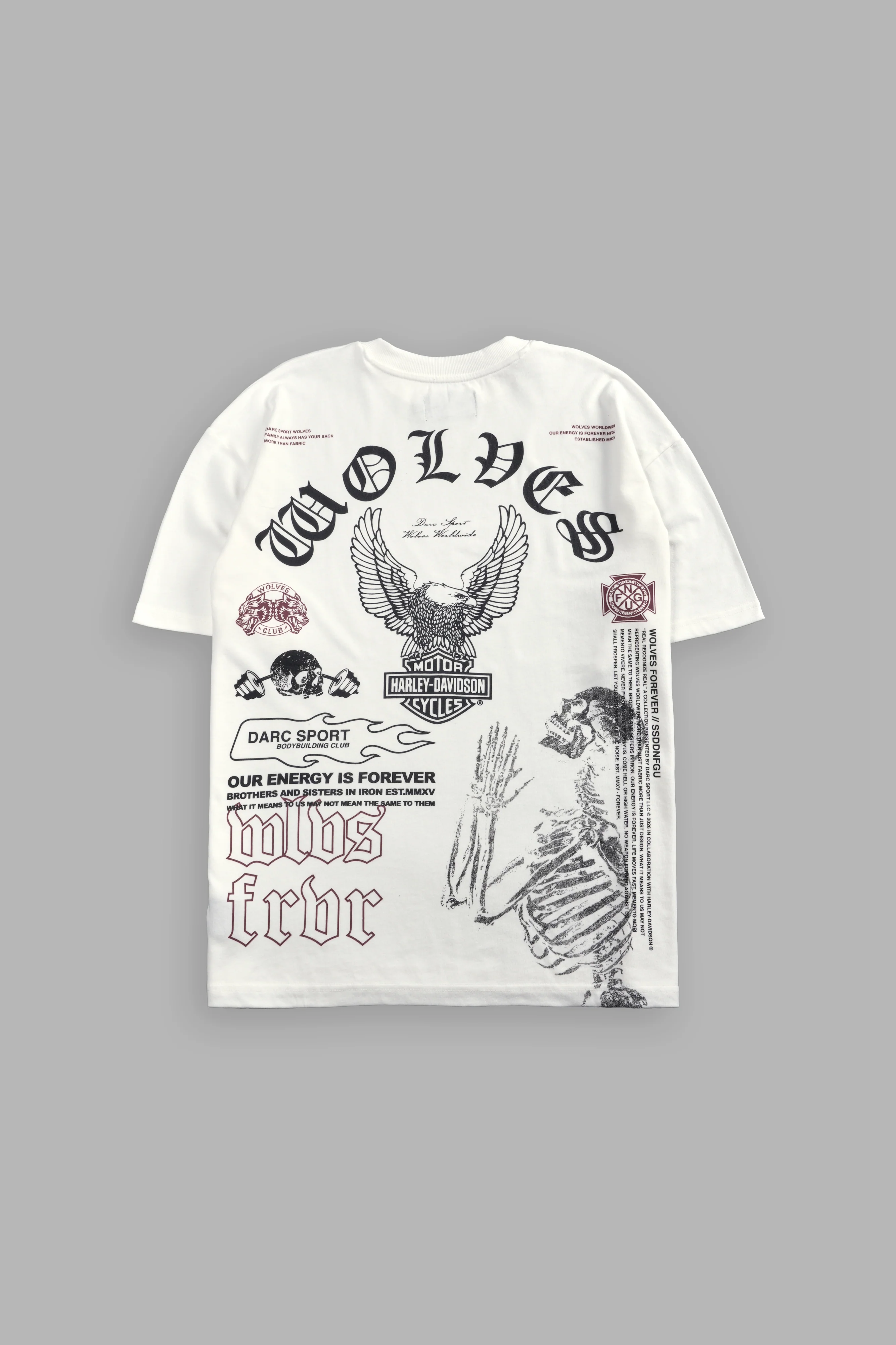 The Eagle & The Wolf "Premium" Oversized Tee in Cream