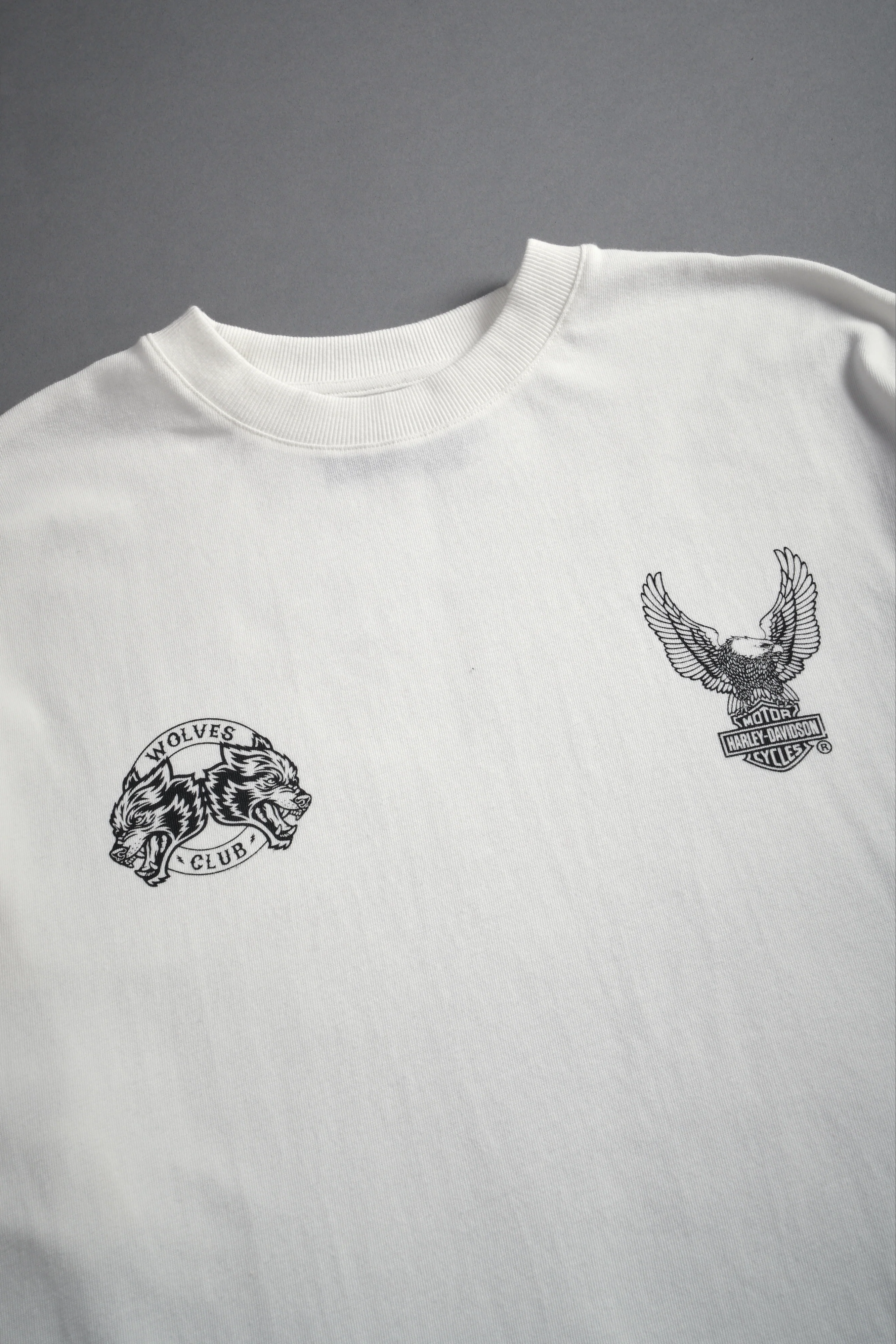 The Eagle & The Wolf "Premium" Oversized Tee in Cream - Image 7