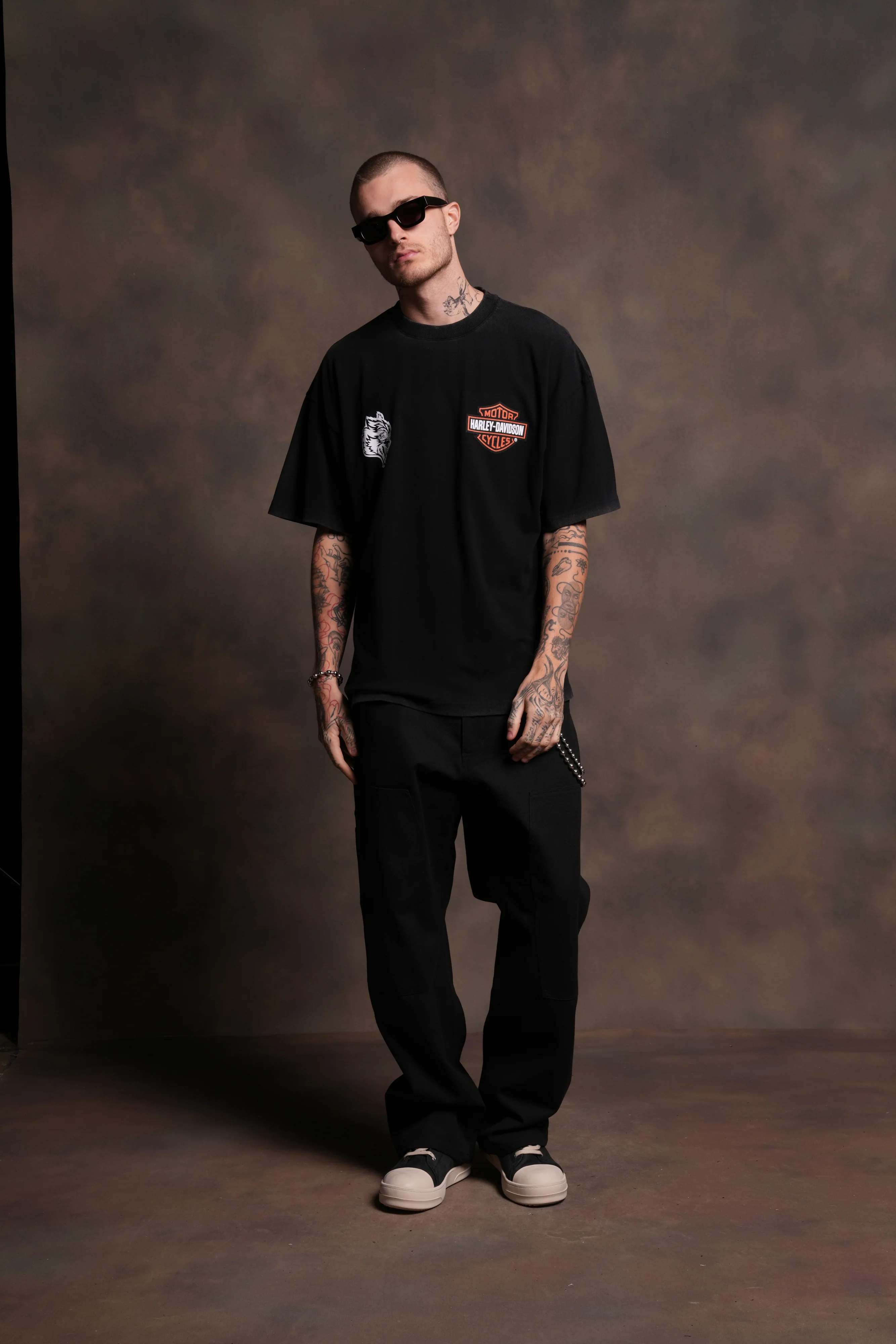 The Snake & The Wolf "Premium" Oversized Tee in Black - Image 5