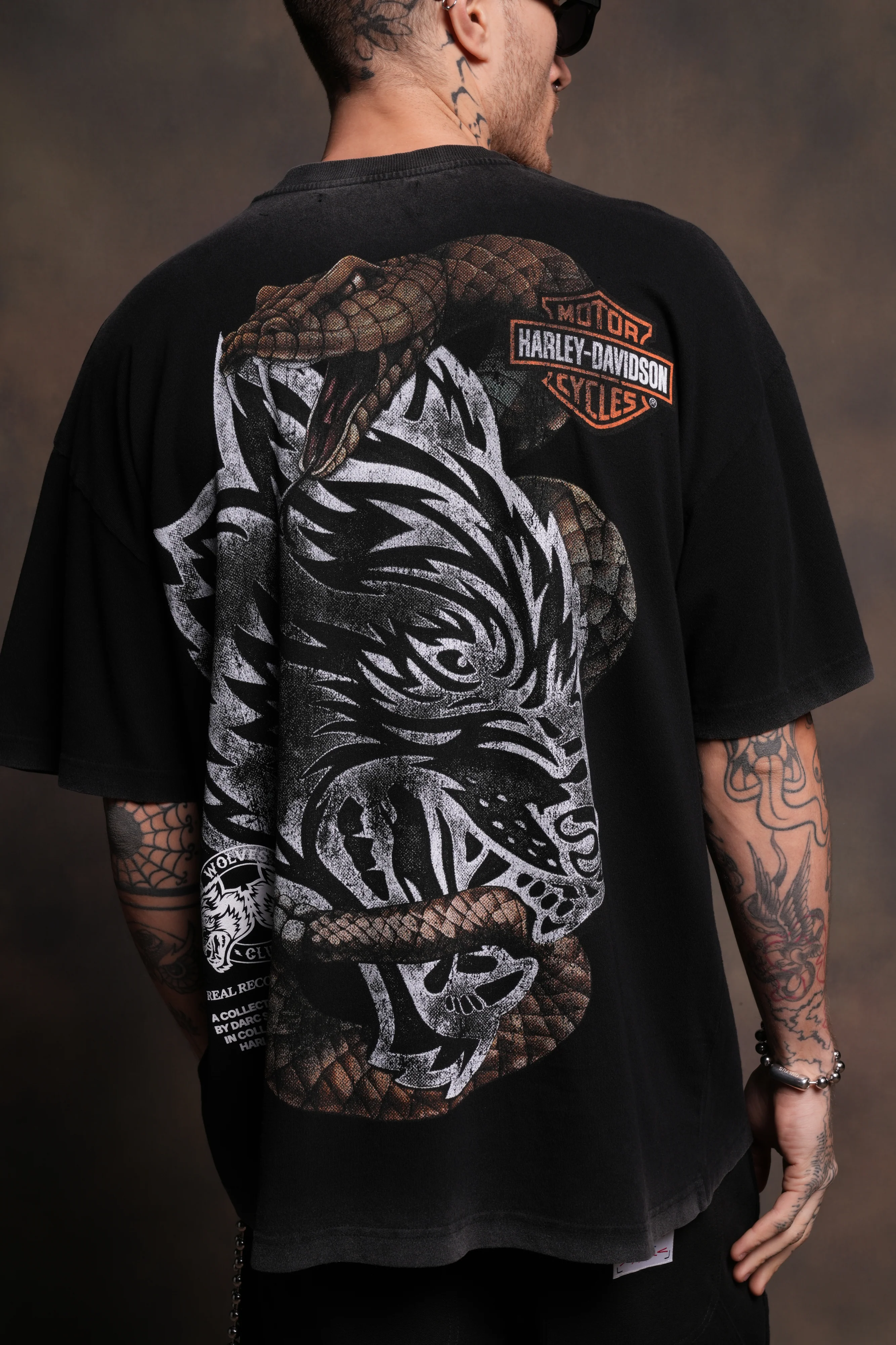 The Snake & The Wolf "Premium" Oversized Tee in Black - Image 8