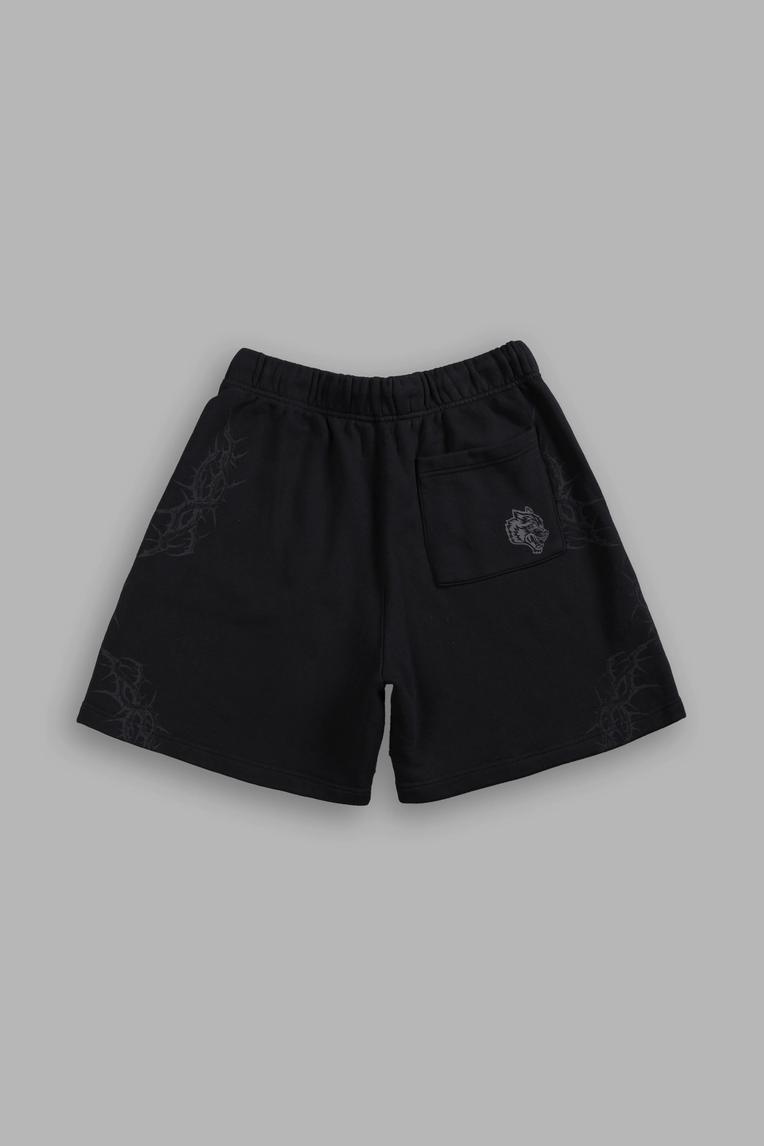 Thorns Post Lounge Sweat Shorts in Black - Image 3