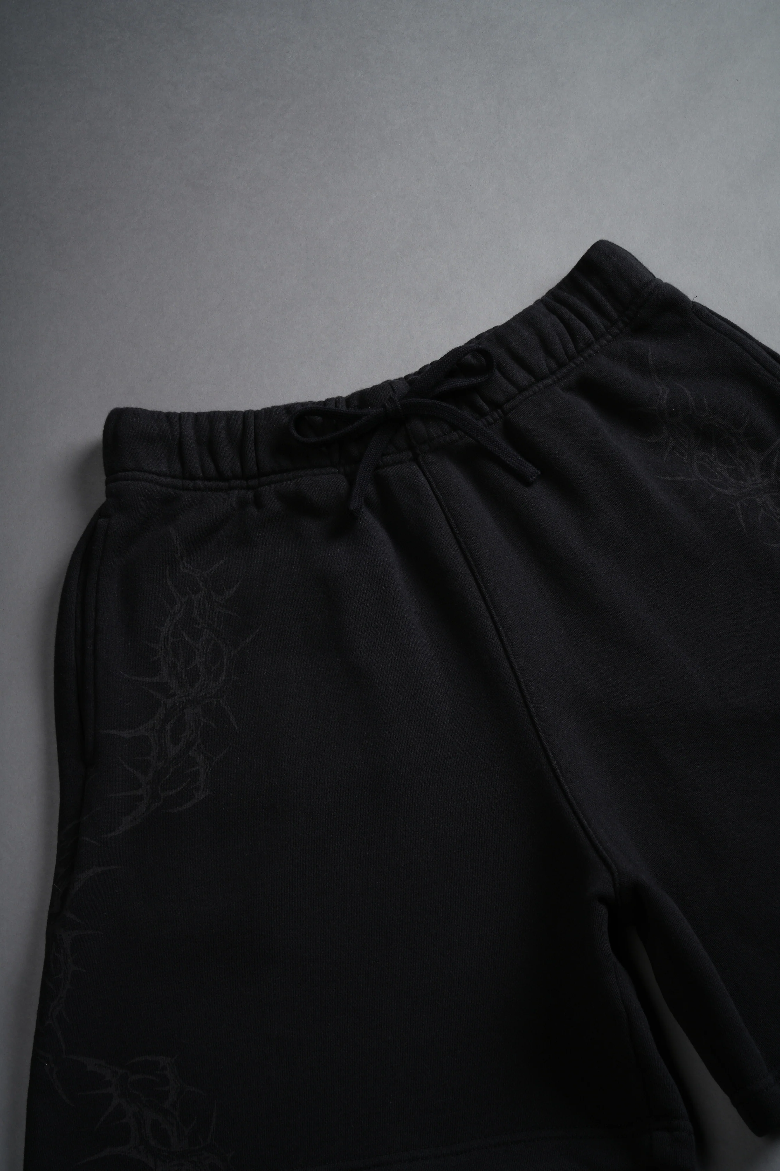 Thorns Post Lounge Sweat Shorts in Black - Image 7