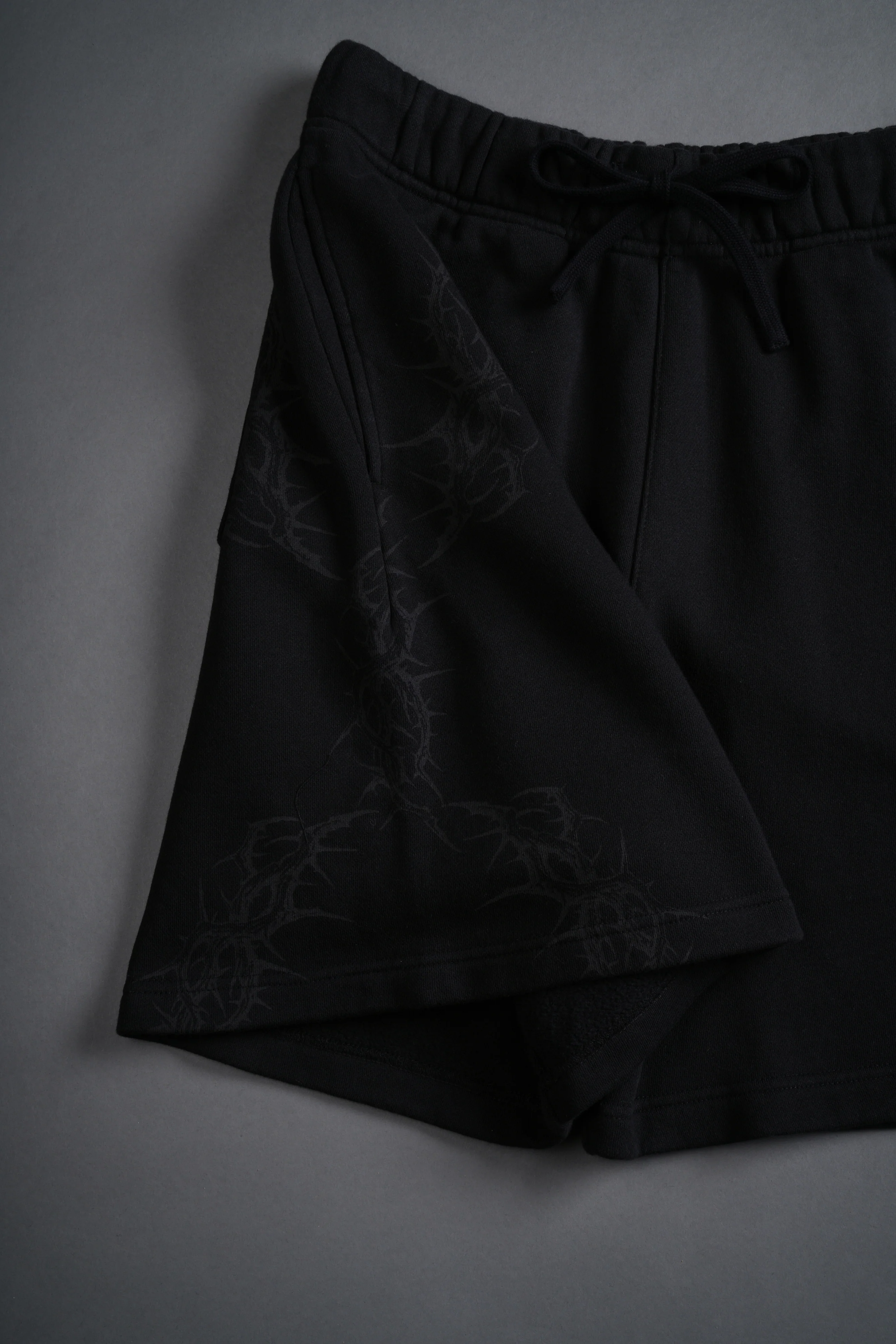 Thorns Post Lounge Sweat Shorts in Black - Image 9