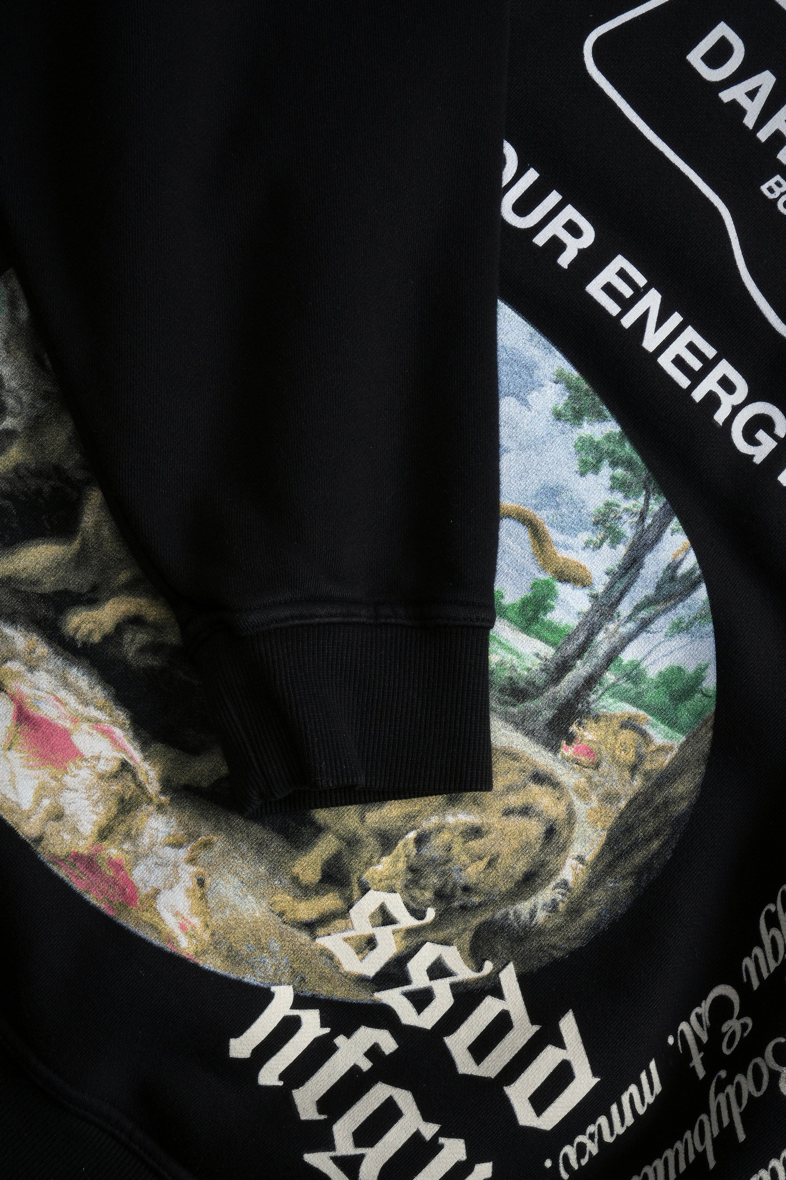 Three Wolves "Pierce" Hoodie in Black - Image 6