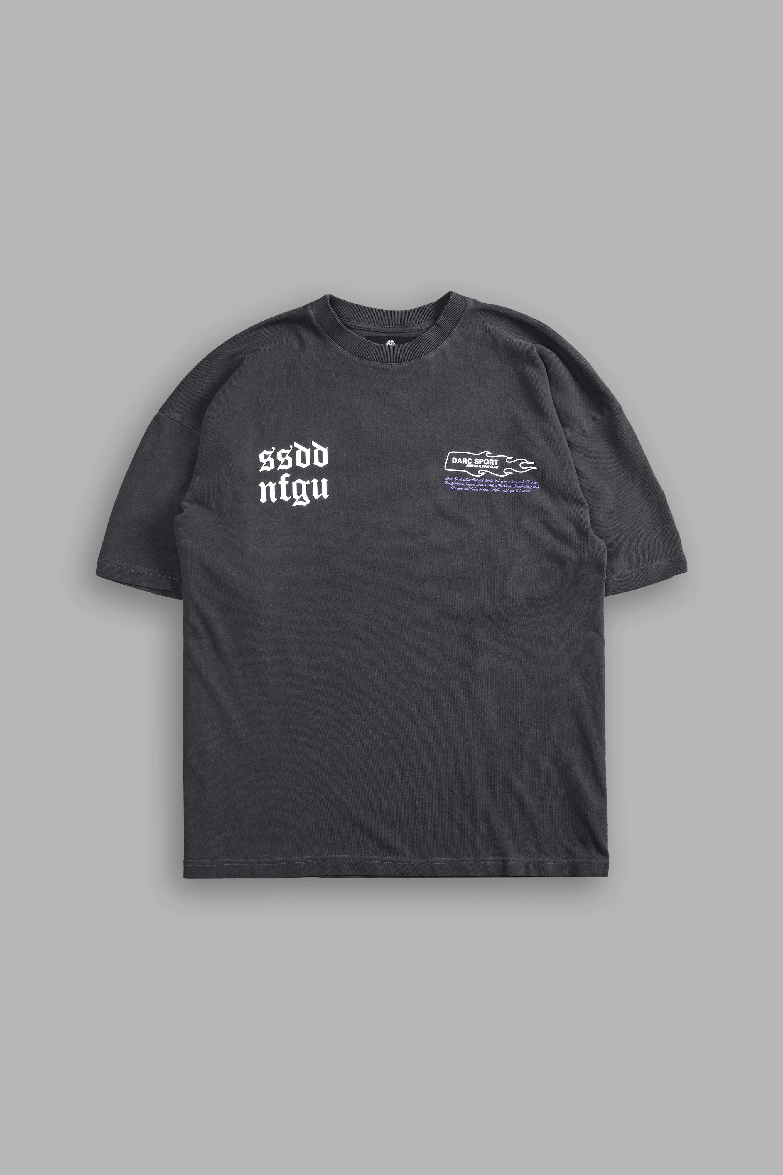 Three Wolves "Premium" Oversized Tee in Wolf Gray - Image 3