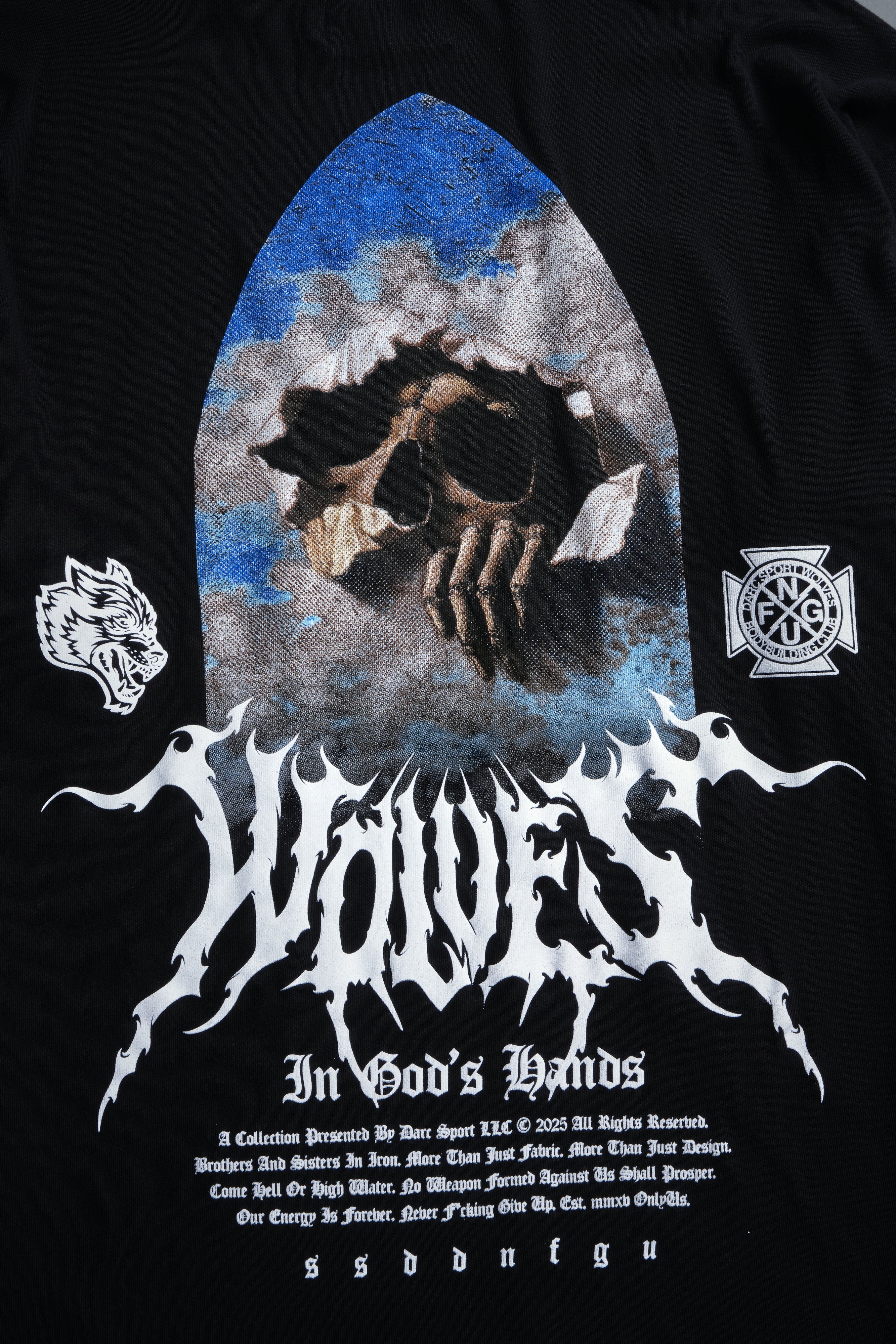 Through The Clouds "Premium" Oversized Tee in Black - Image 15