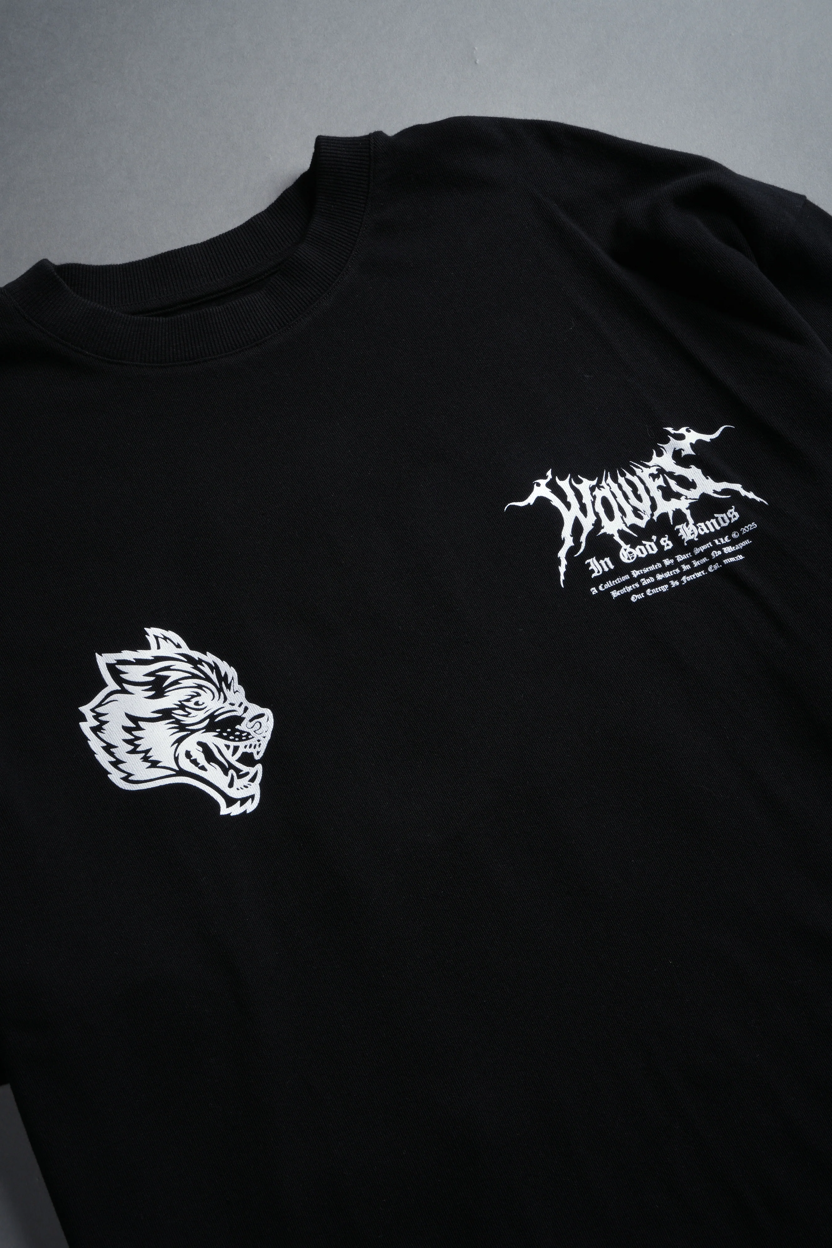 Through The Clouds "Premium" Oversized Tee in Black - Image 16