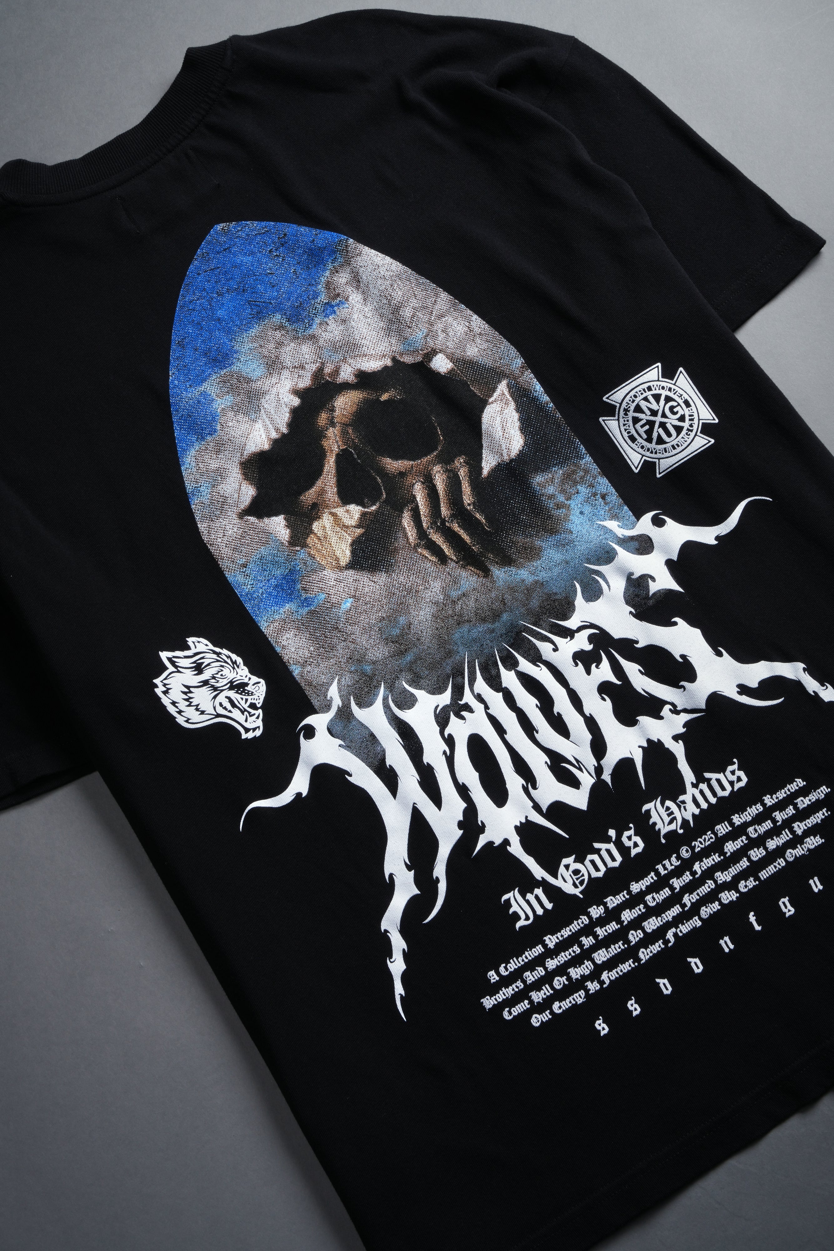 Through The Clouds "Premium" Oversized Tee in Black - Image 17