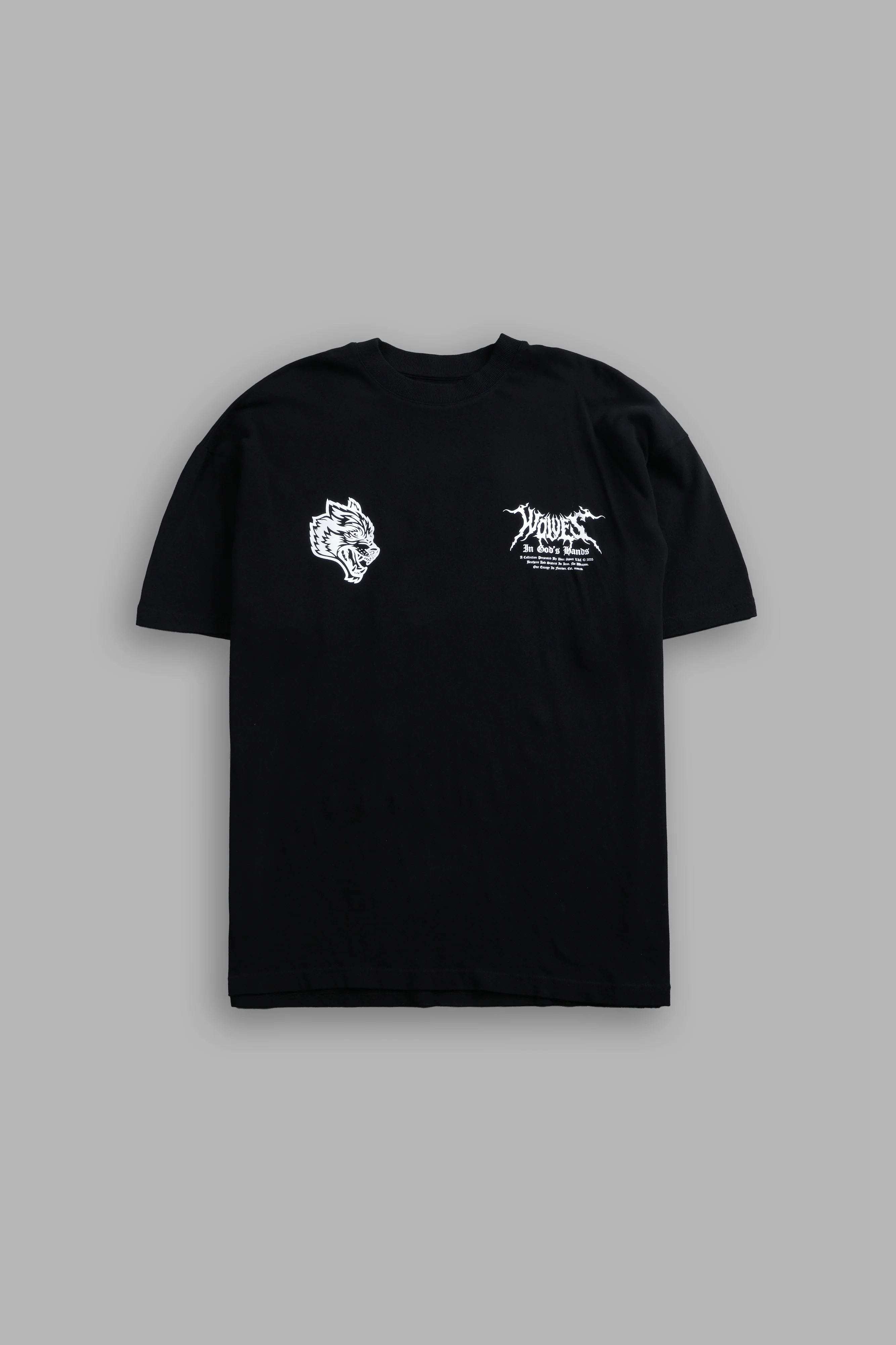 Through The Clouds "Premium" Oversized Tee in Black - Image 3