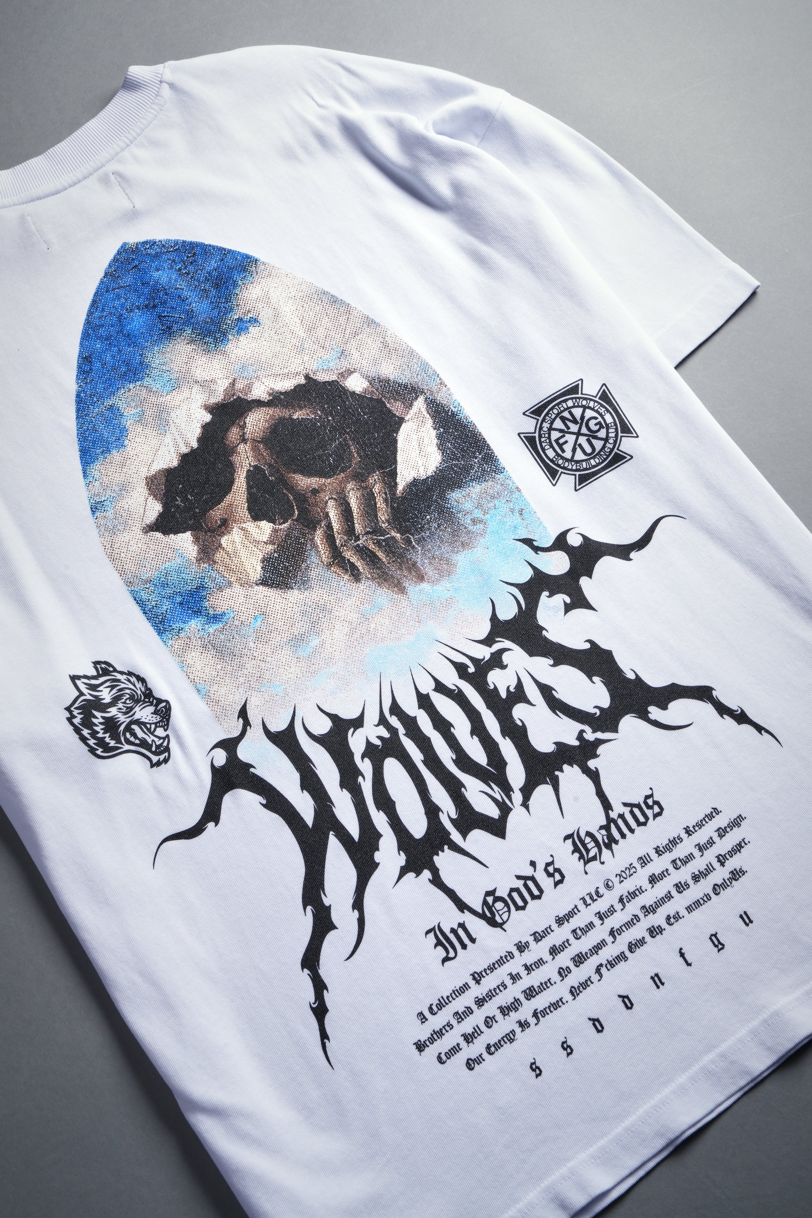 Through The Clouds "Premium" Oversized Tee in White - Image 10