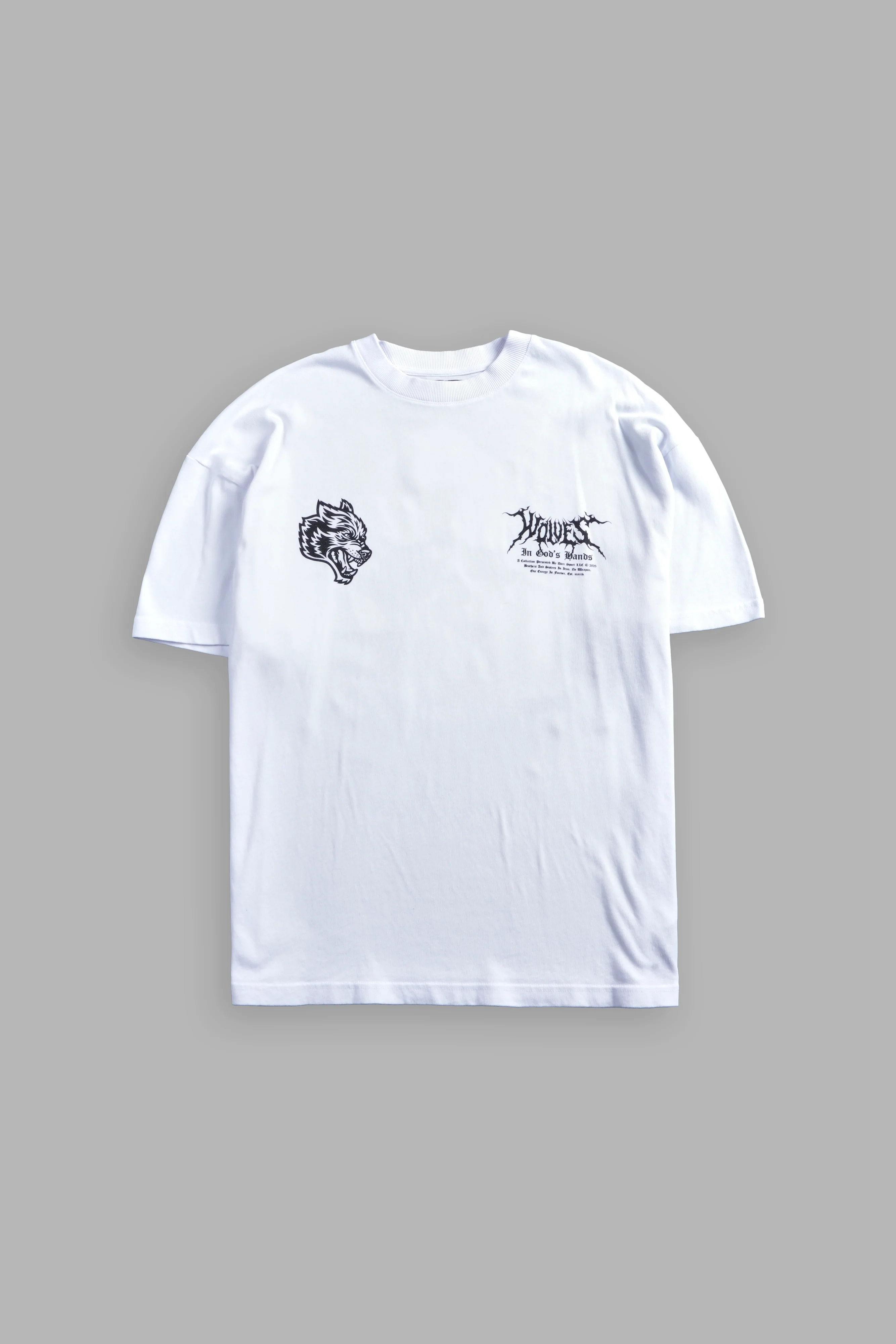 Through The Clouds "Premium" Oversized Tee in White - Image 3