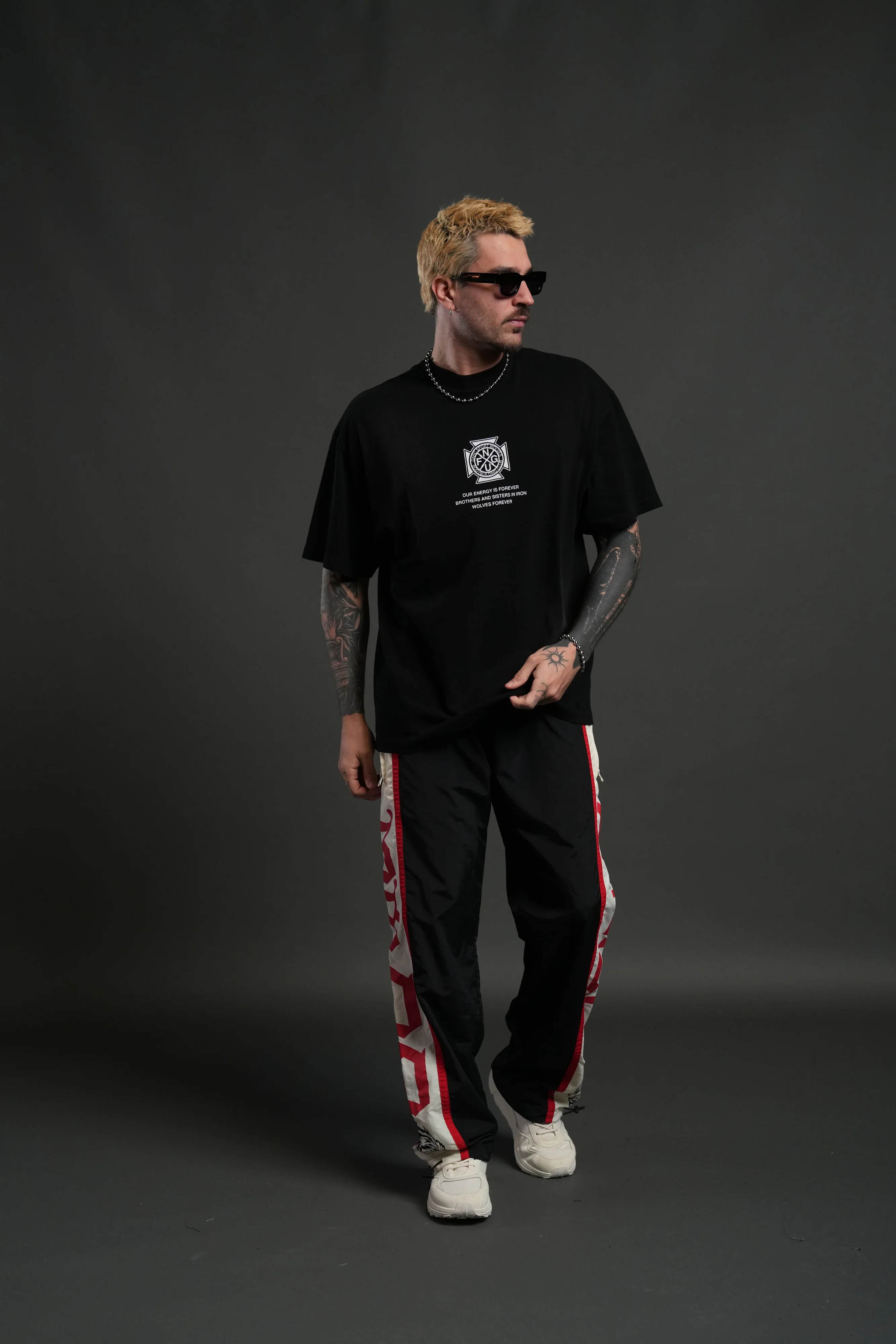 Till Forever Inferno "Premium" Oversized Tee in Black Sun Fade - Image 5