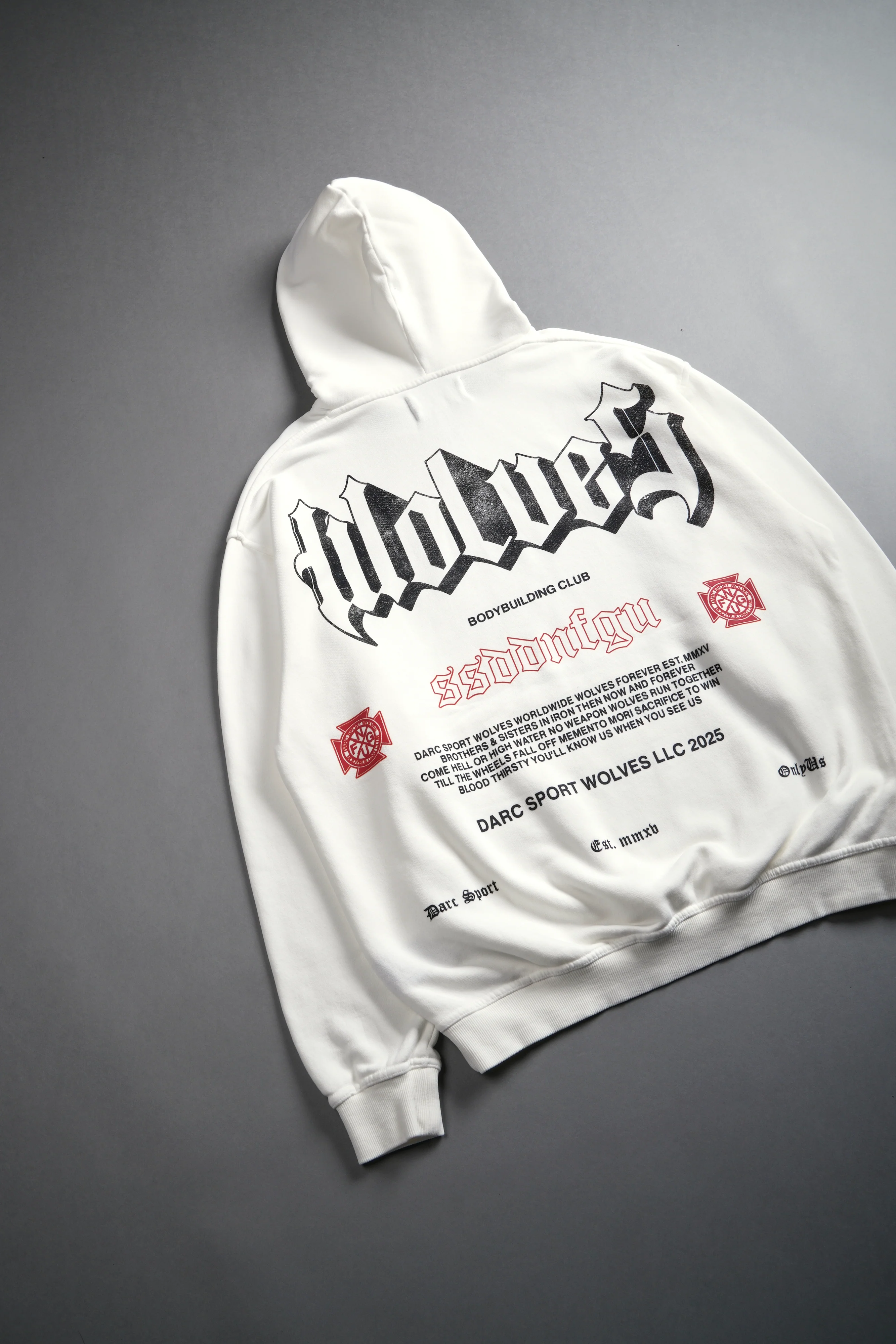 Till Forever "Vintage Dempsey" Hoodie in Cream - Image 11