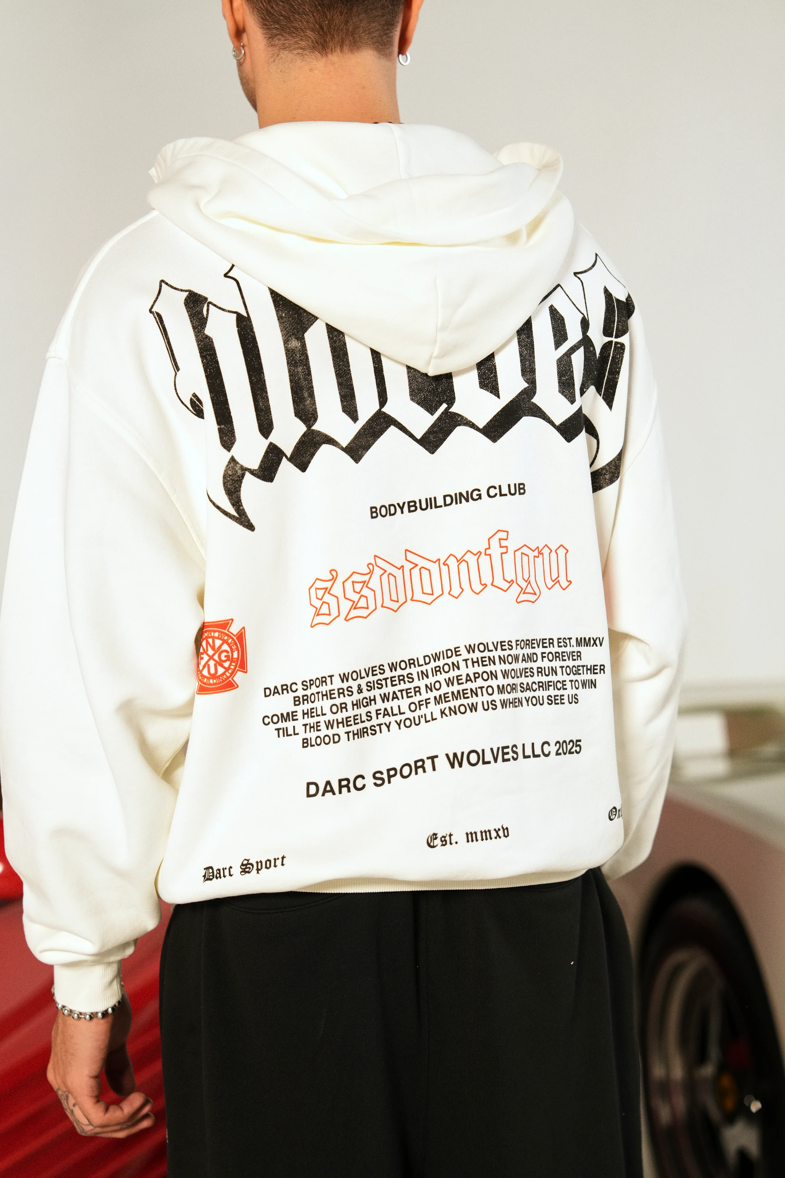 Till Forever "Vintage Dempsey" Hoodie in Cream - Image 4