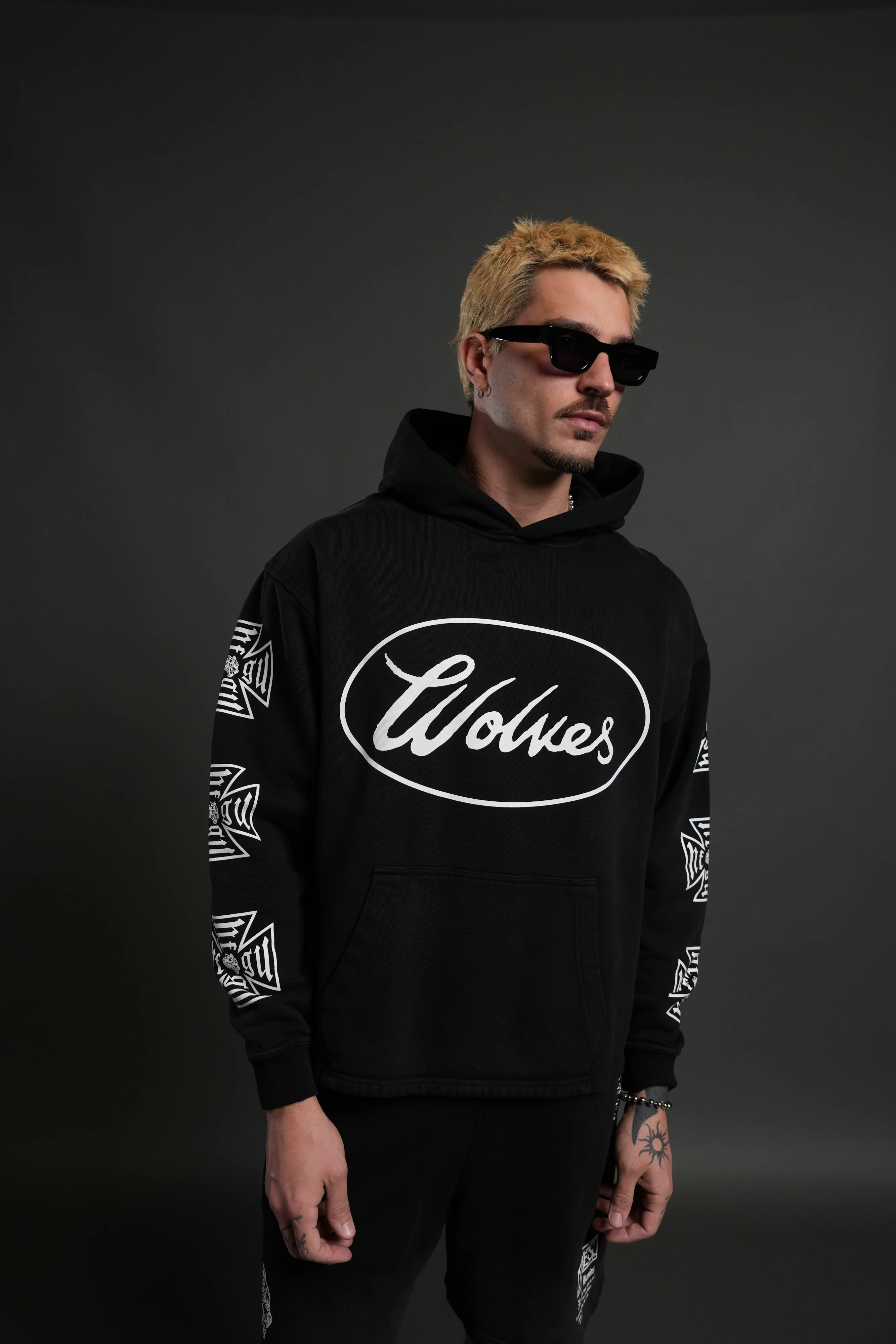 True to Our Core "Moaty" Hoodie in Black Drift Wash - Image 4