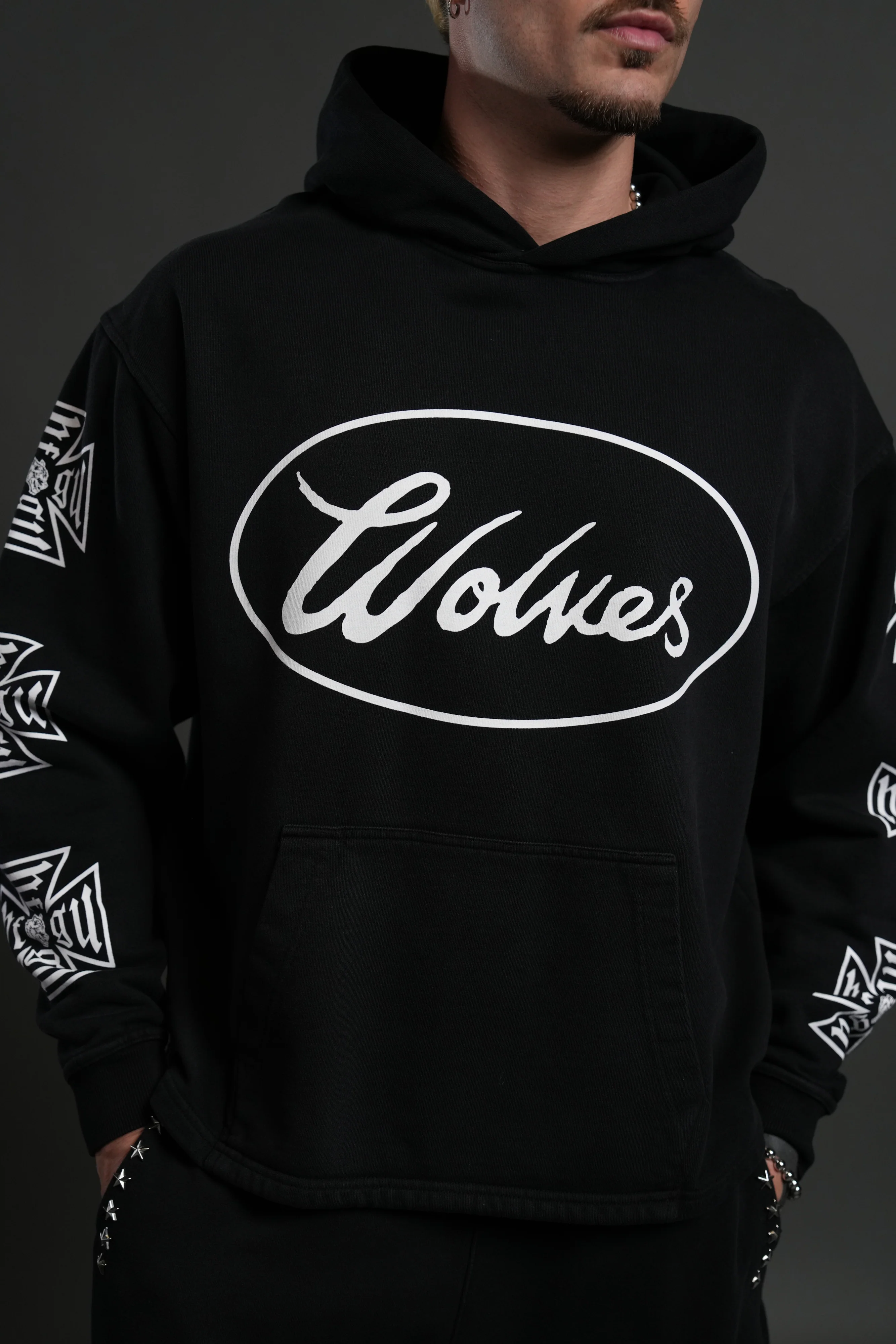 True to Our Core "Moaty" Hoodie in Black Drift Wash - Image 7