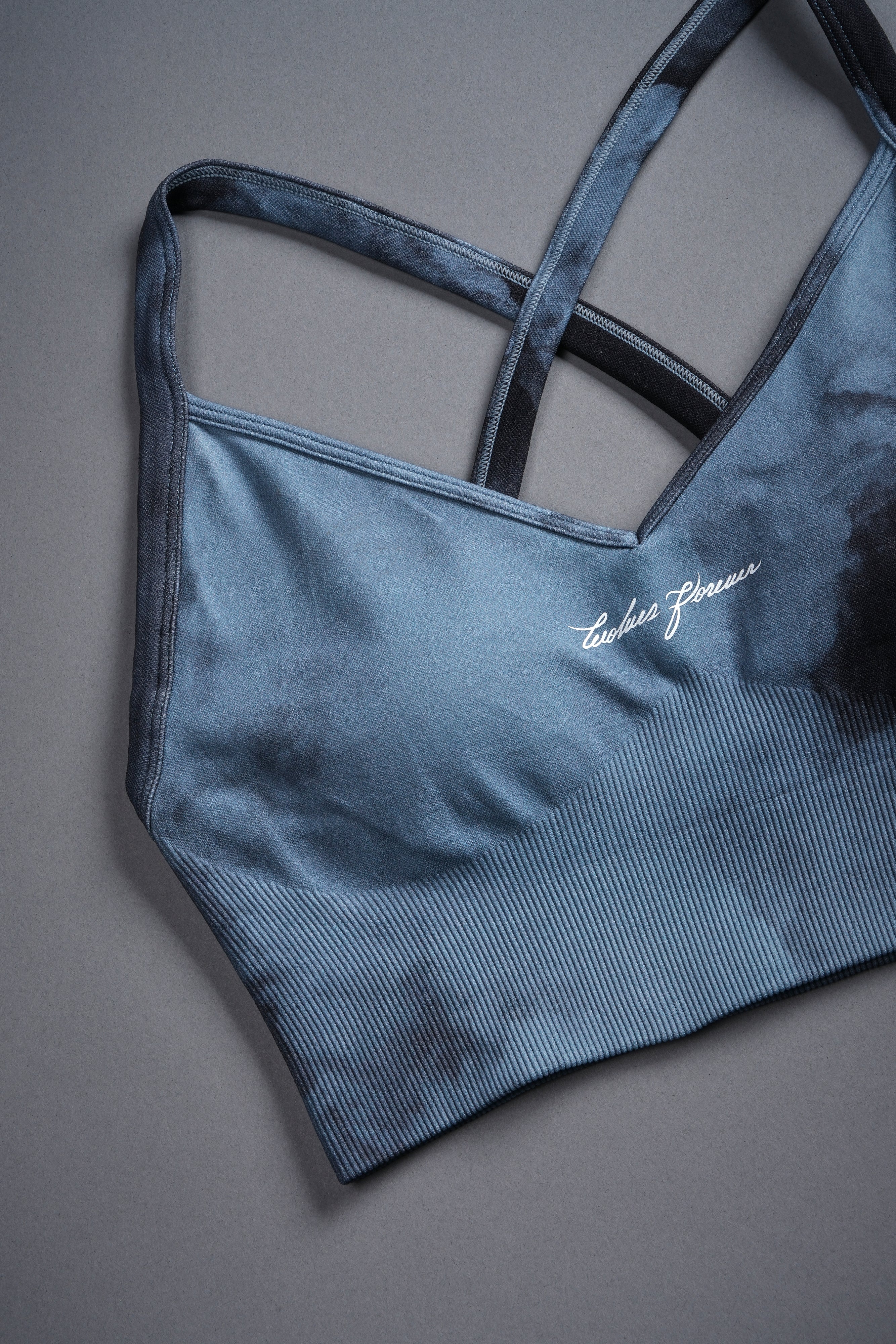Under The Heavens Everson Seamless "Sierra" Bra in Twilight Blue Ghost Clouds - Image 8