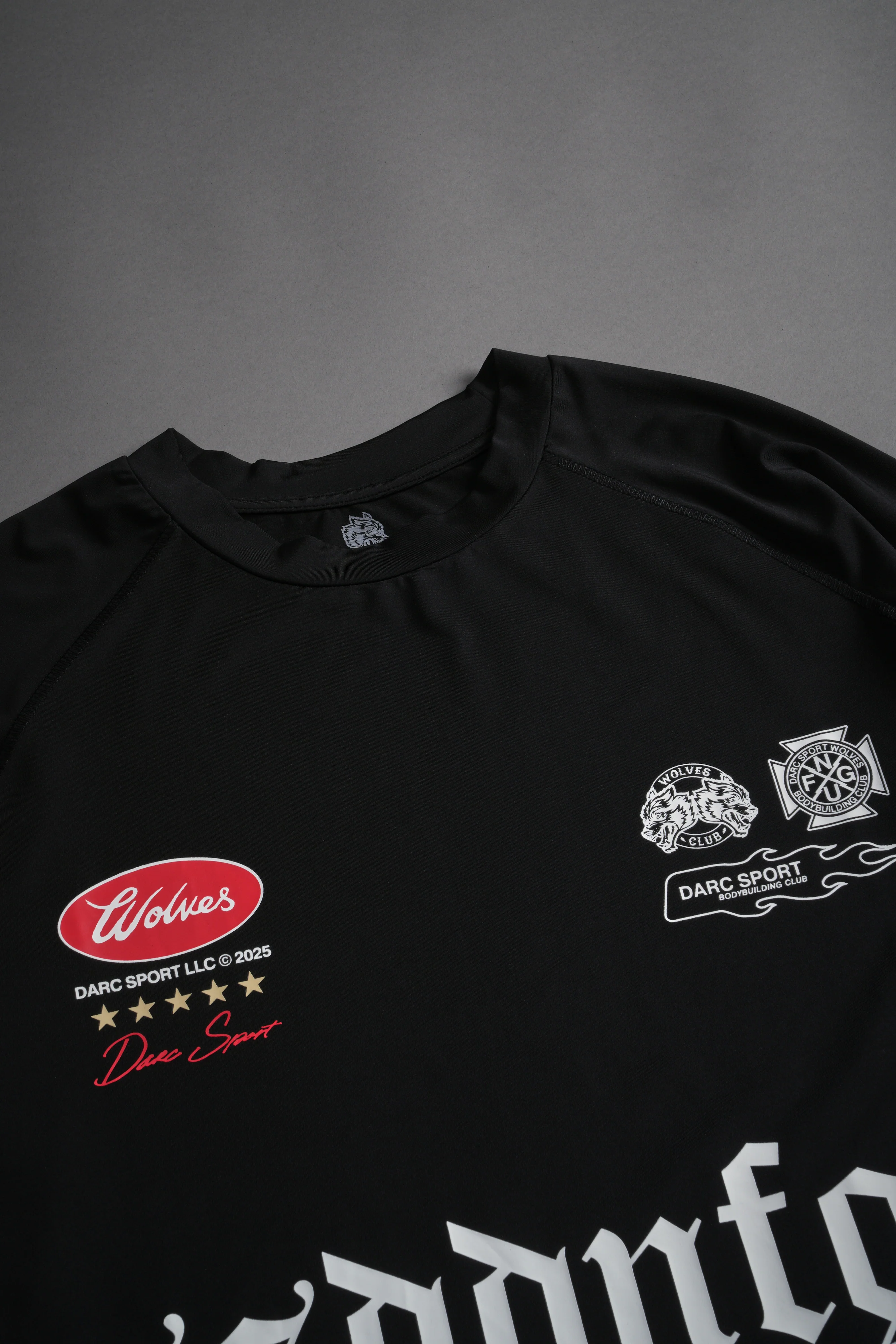 Us Forever "Dry Wolf" S/S Raglan Tee in Black - Image 6