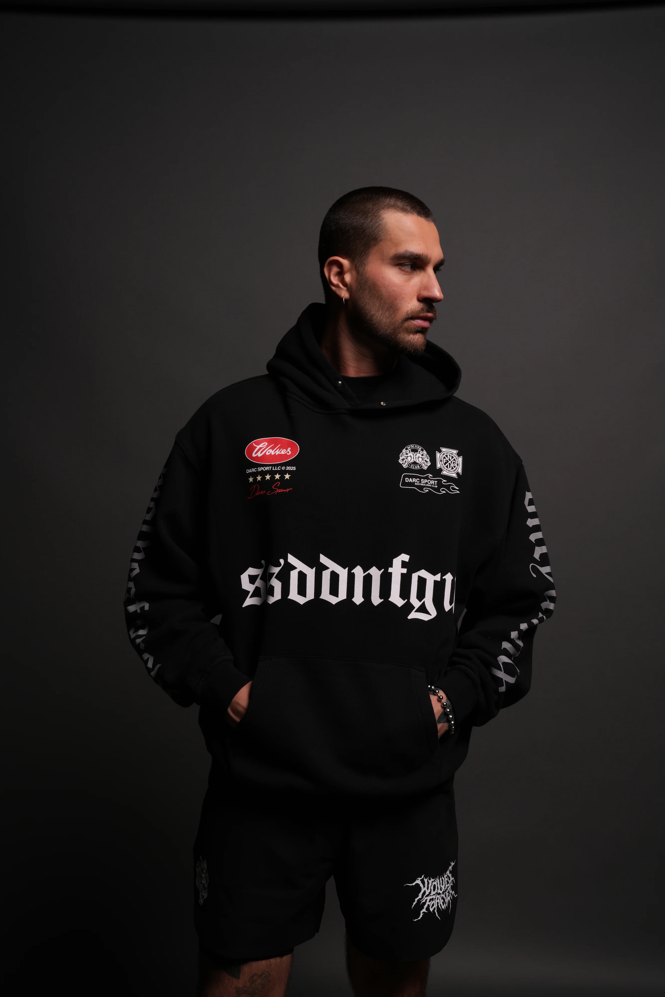 Us Forever "Pierce" Hoodie in Black - Image 2