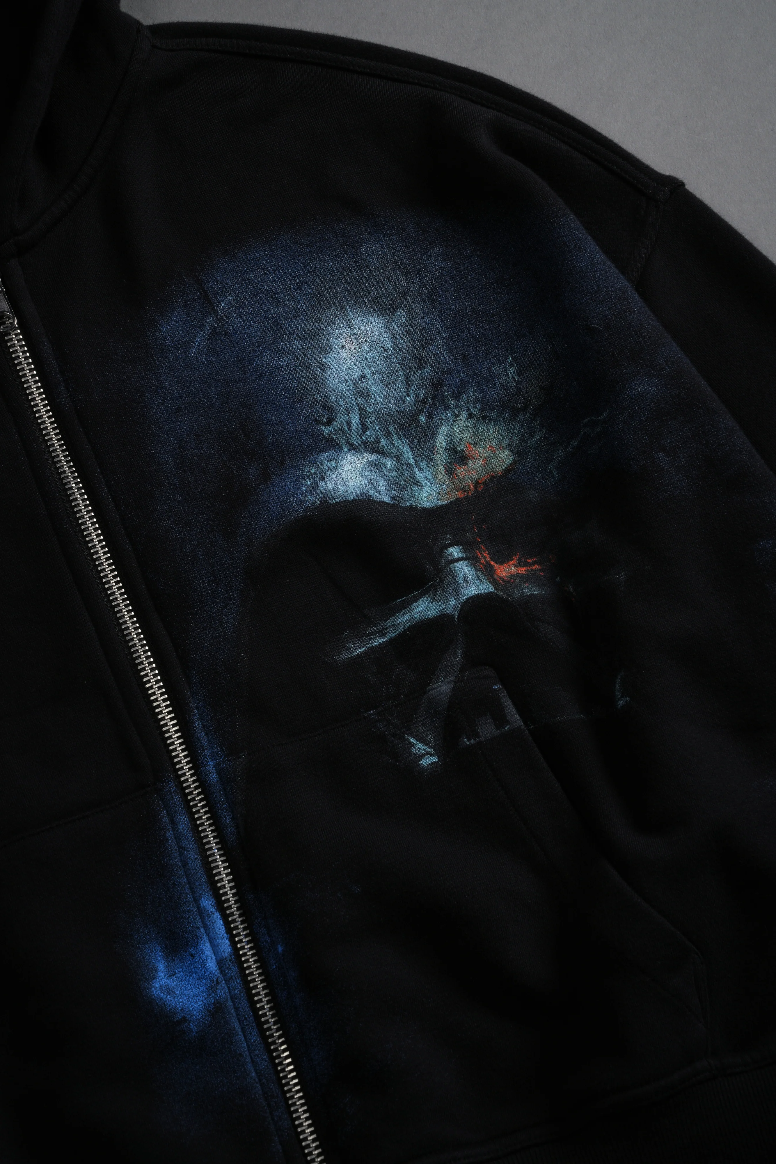 Vader Vex Double Zip Hoodie in Black - Image 12