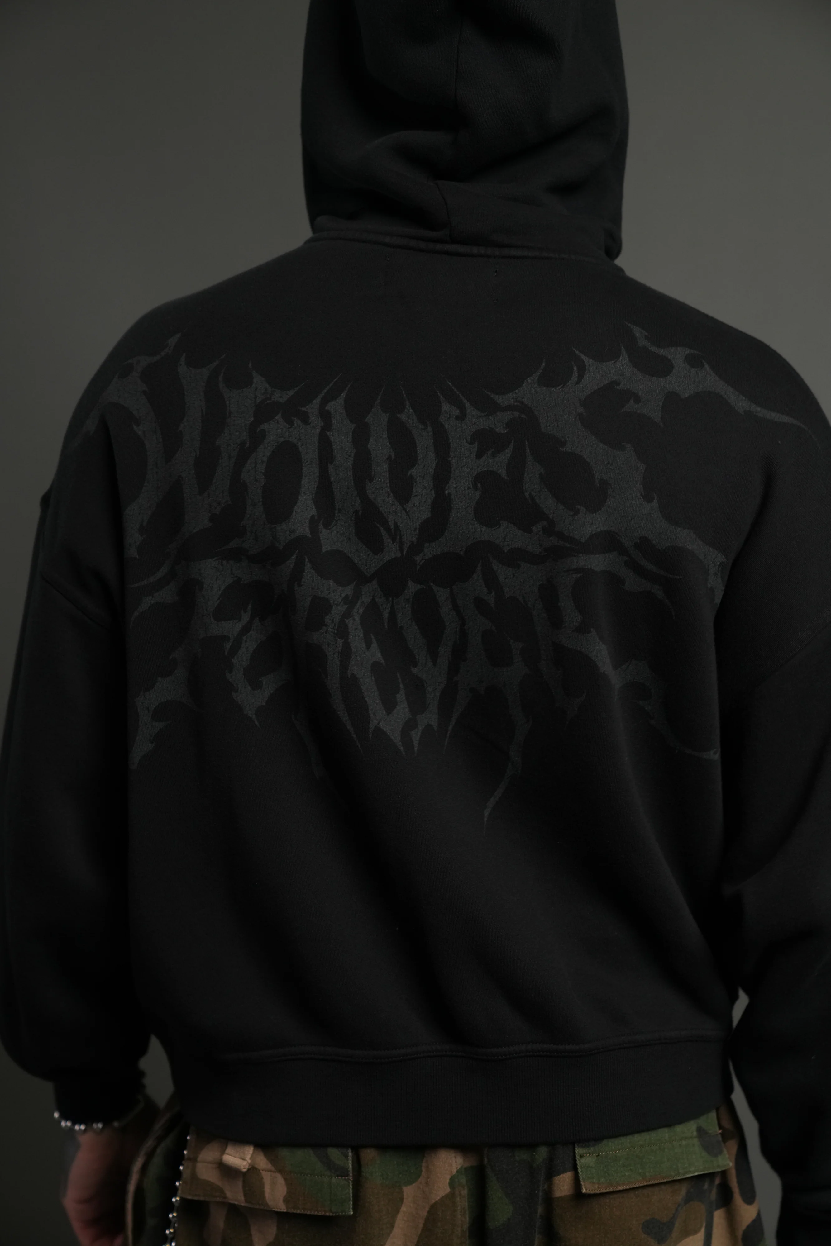 Vader Vex Double Zip Hoodie in Black - Image 18
