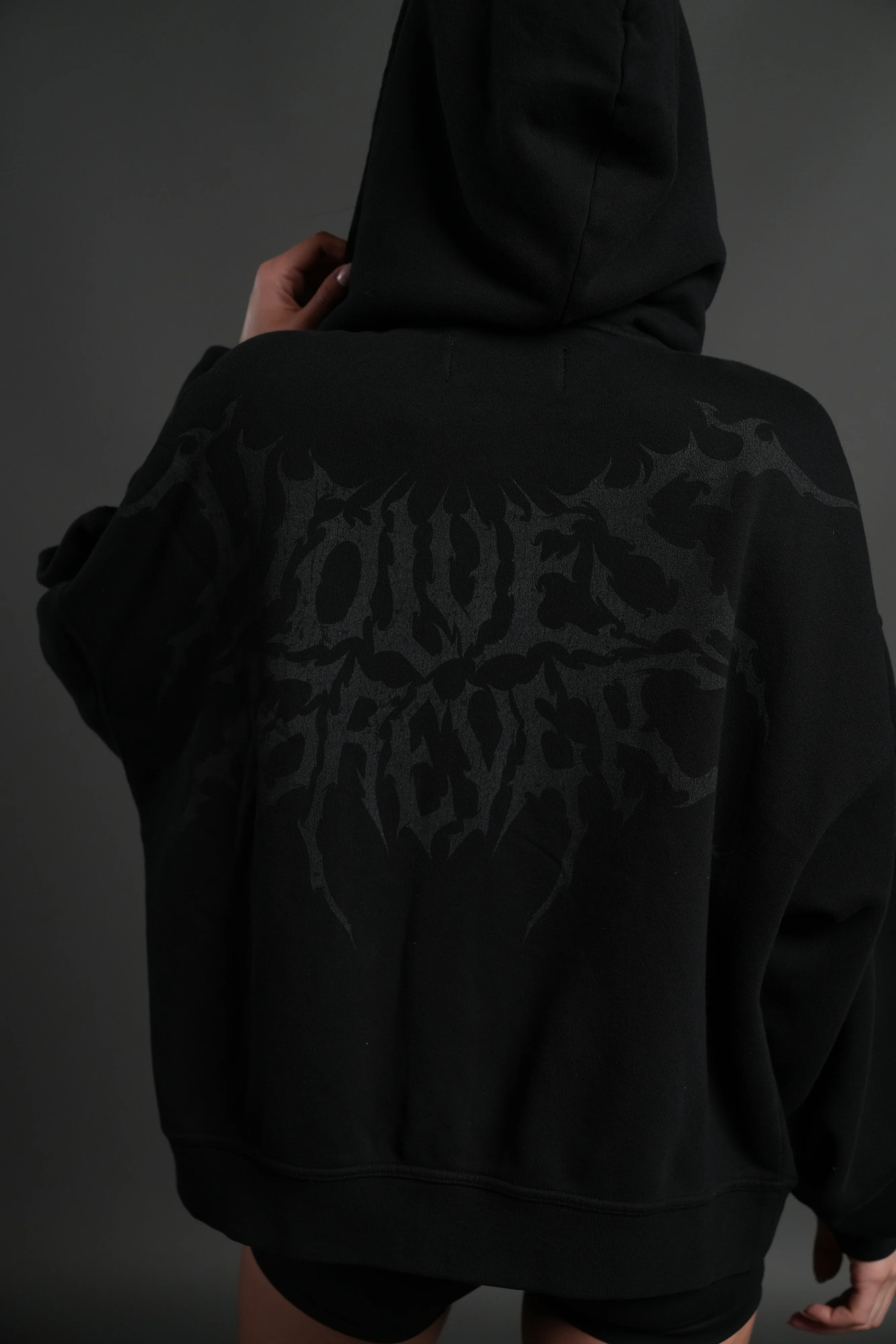 Vader Vex Double Zip Hoodie in Black - Image 20