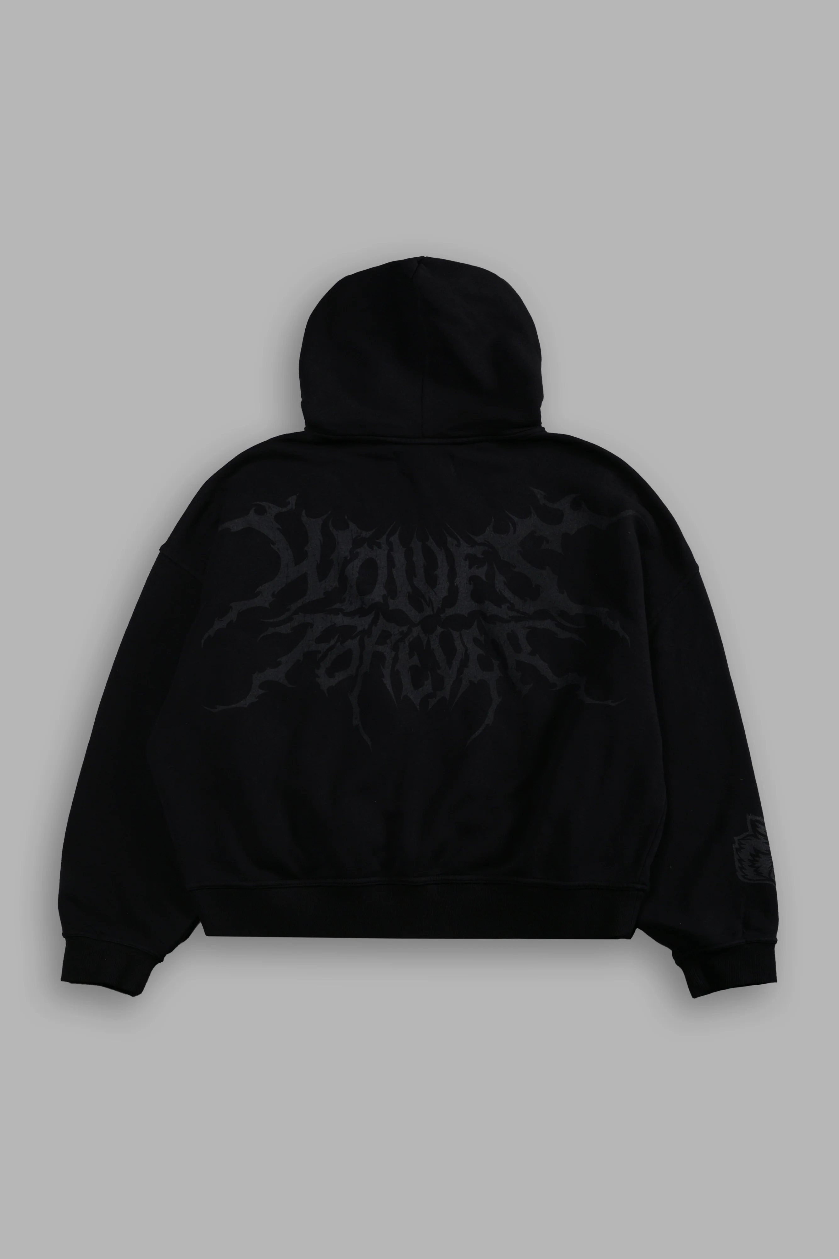 Vader Vex Double Zip Hoodie in Black - Image 3