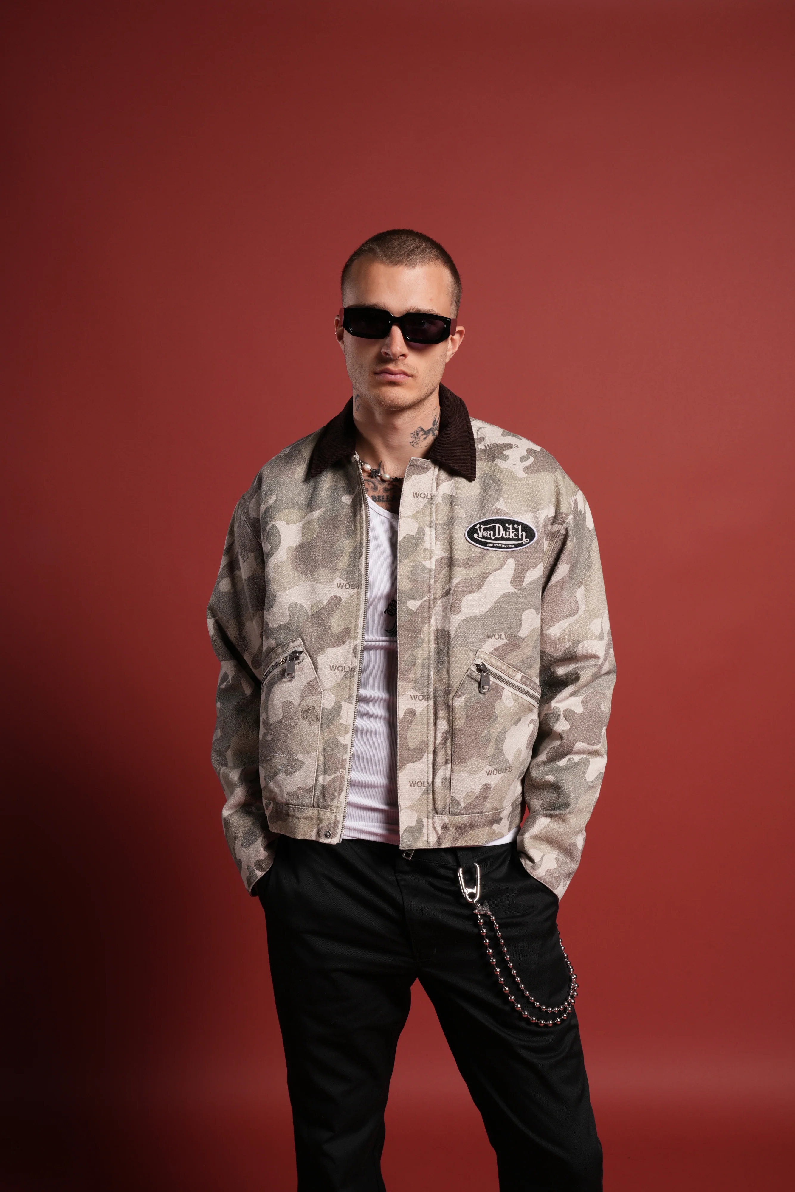 VD Chopper Earl Jacket in DSVD Green Camo - Image 4
