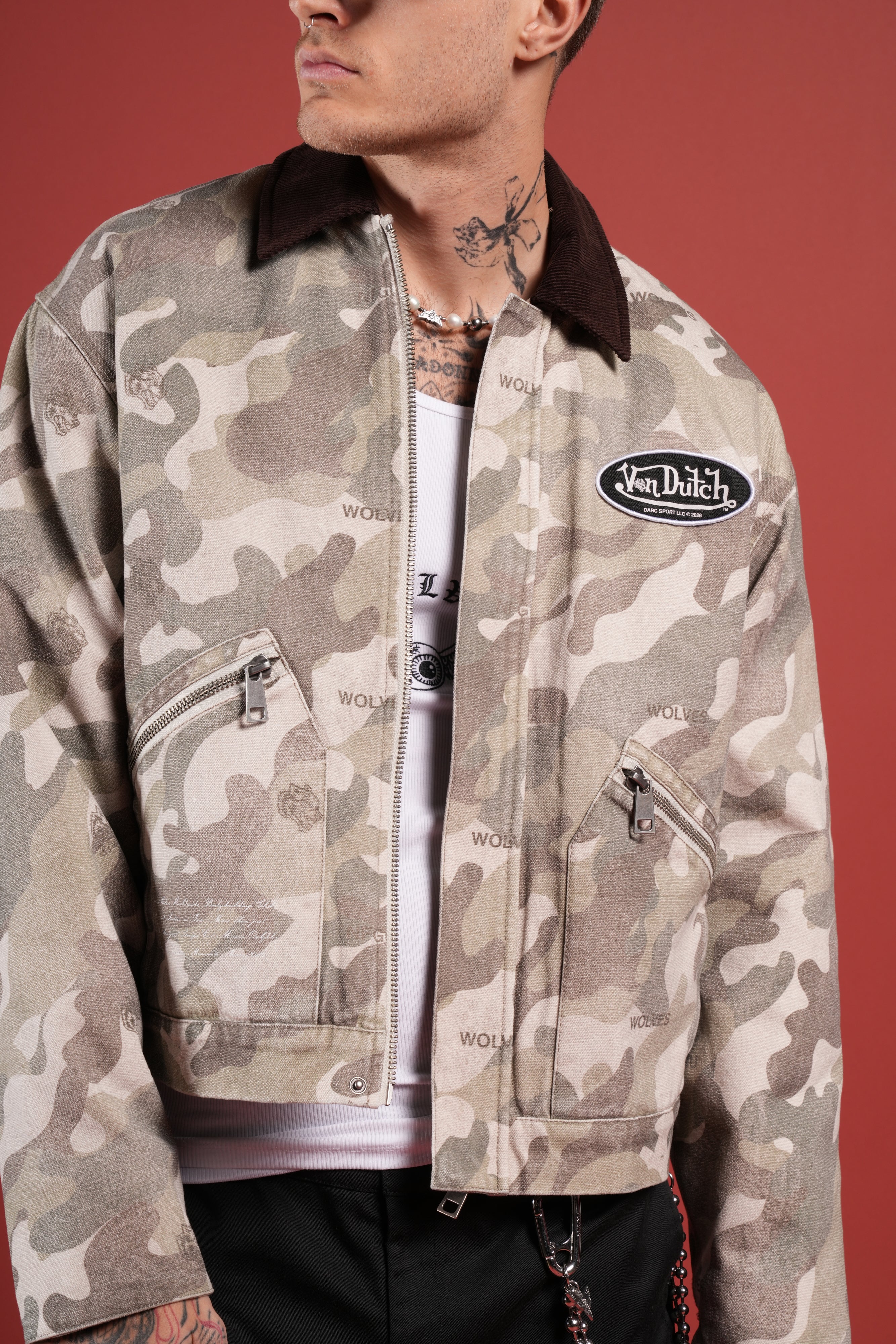 VD Chopper Earl Jacket in DSVD Green Camo - Image 5