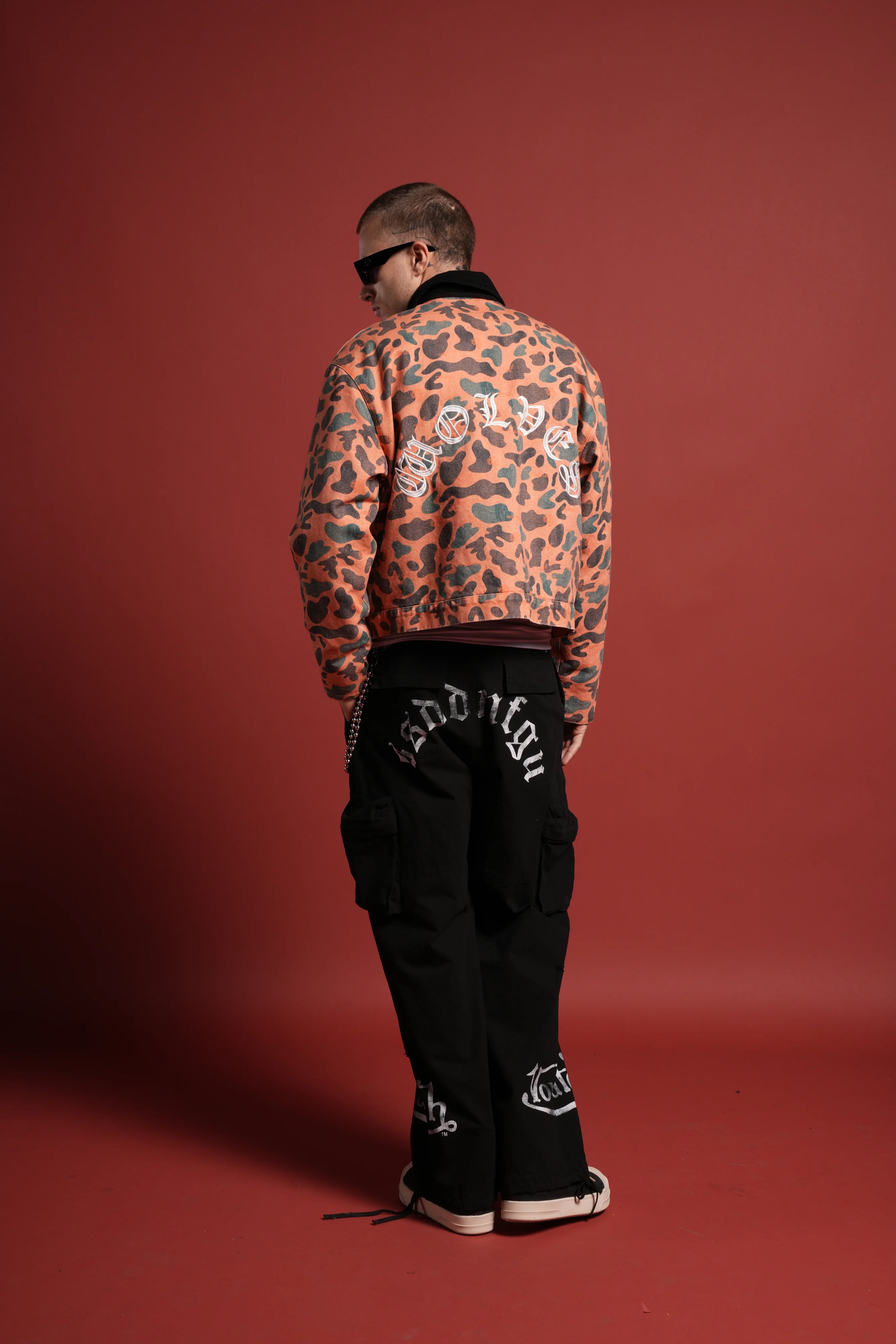 VD Chopper Earl Jacket in DSVD Orange Spot Camo - Image 7